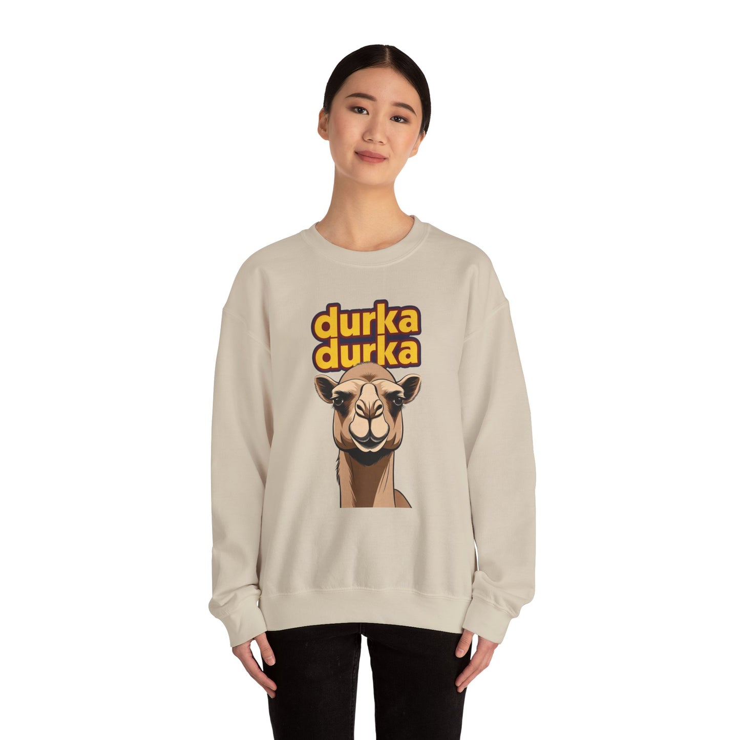"Durka Durka" Camel Gildan Brand Crewneck Sweatshirt