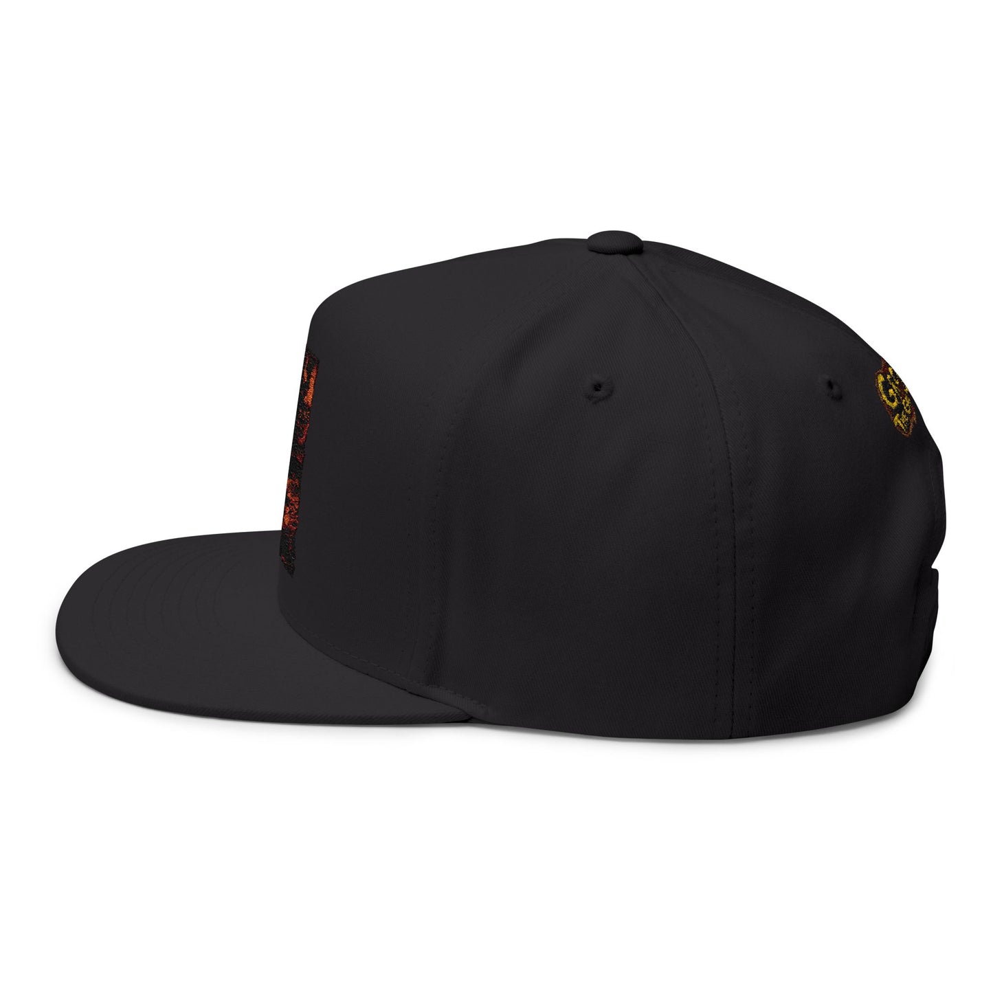 Gronati III 90's Retro Grunge/"Gronati TheGrungeBaby" Logo Embroidered Flat Bill Hat