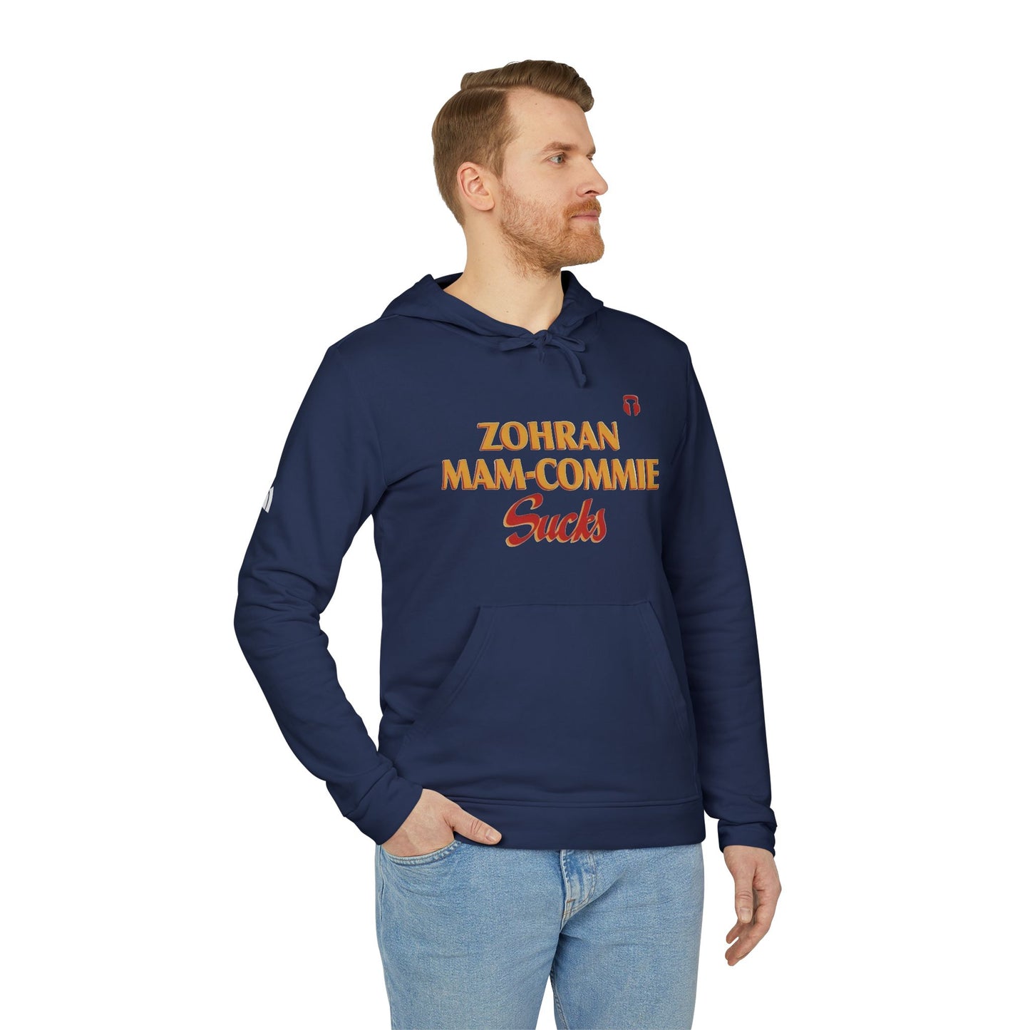 Zohran Mam-Commie Sucks Adidas Brand Hoodie