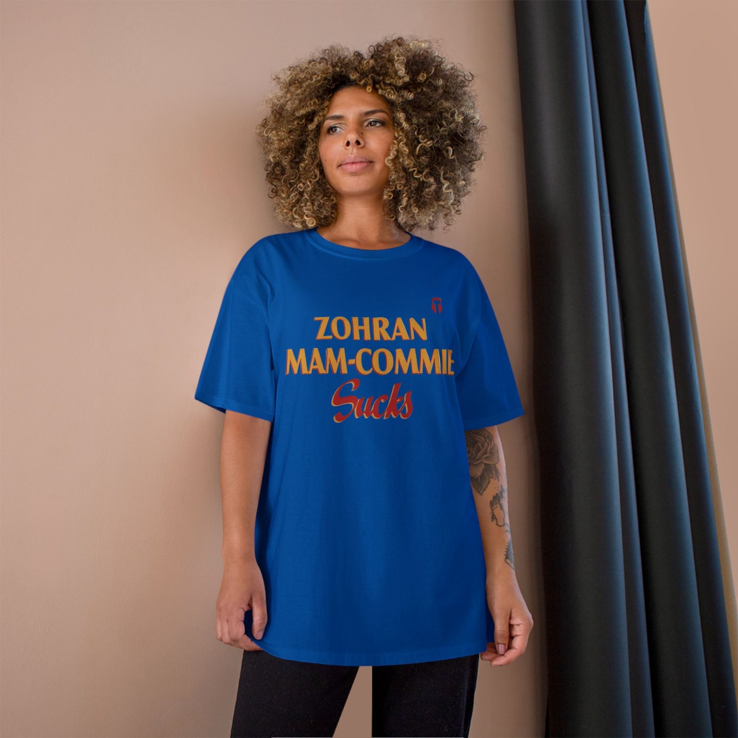 Zohran Mam-Commie Sucks Champion Brand T-Shirt