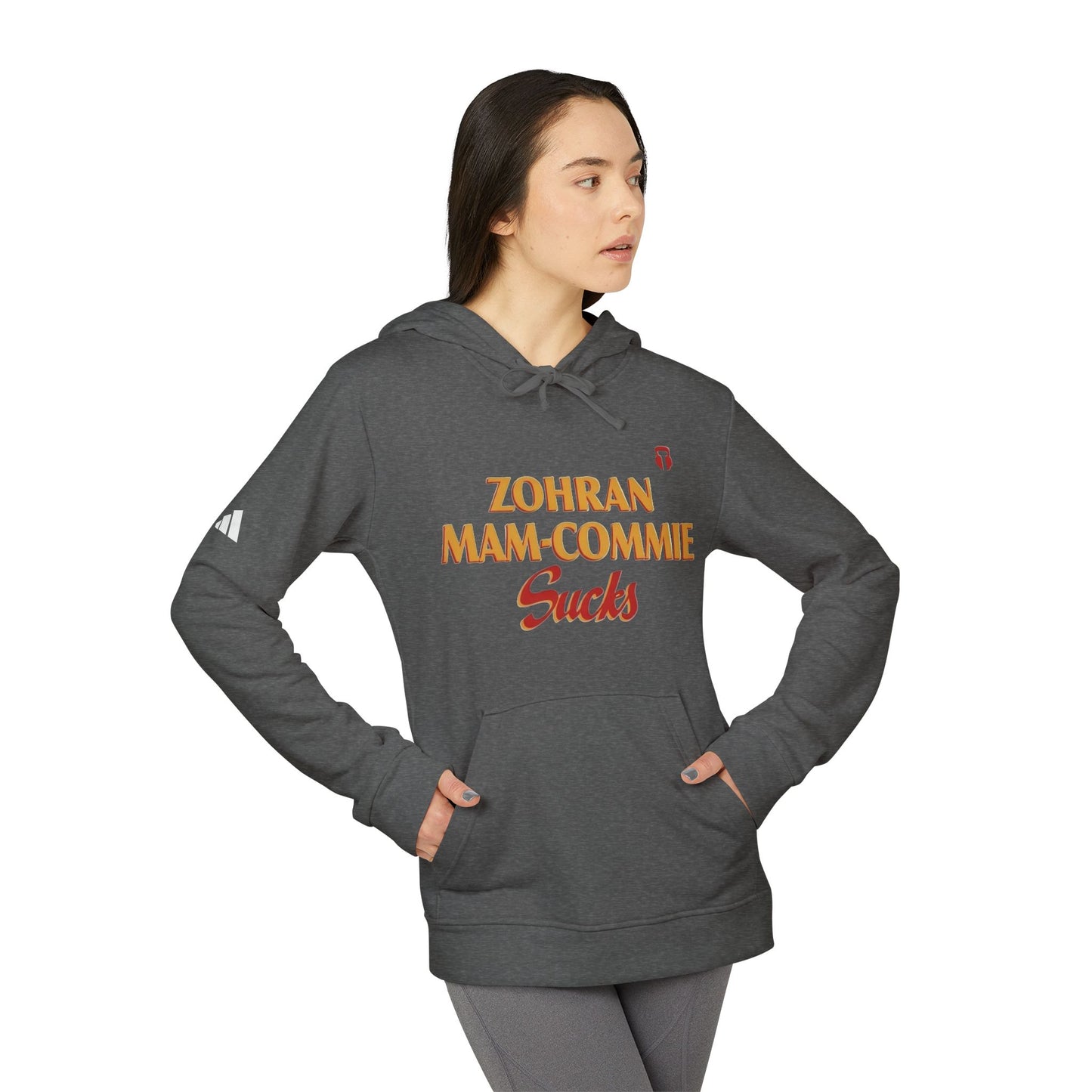 Zohran Mam-Commie Sucks Adidas Brand Hoodie
