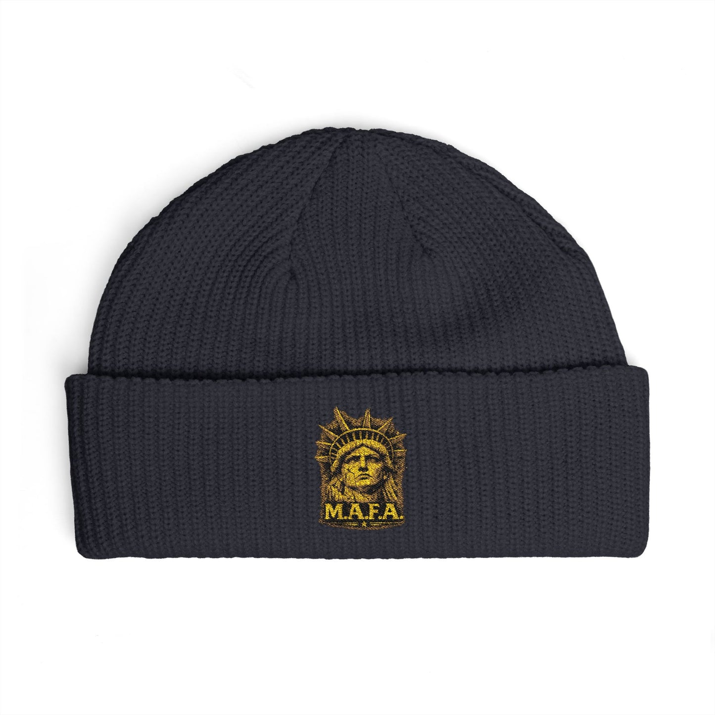 M.A.F.A. "Statue Of Liberty" "Sovereignty Security Prosperity " Embroidered Cuff Beanie