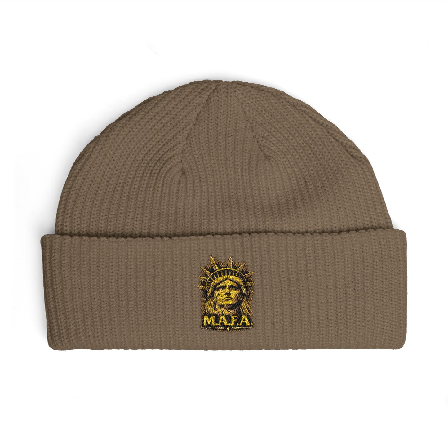 M.A.F.A. "Statue Of Liberty" "Sovereignty Security Prosperity " Embroidered Cuff Beanie