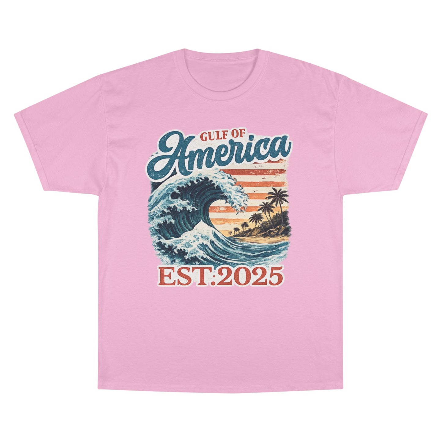 Gulf of America Est. 2025 Waves Champion Brand T-Shirt