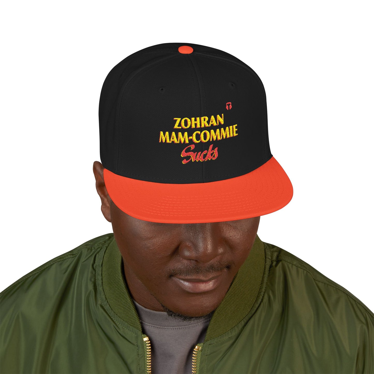 Zohran Mam-Commie Sucks Embroidered Snapback Hat