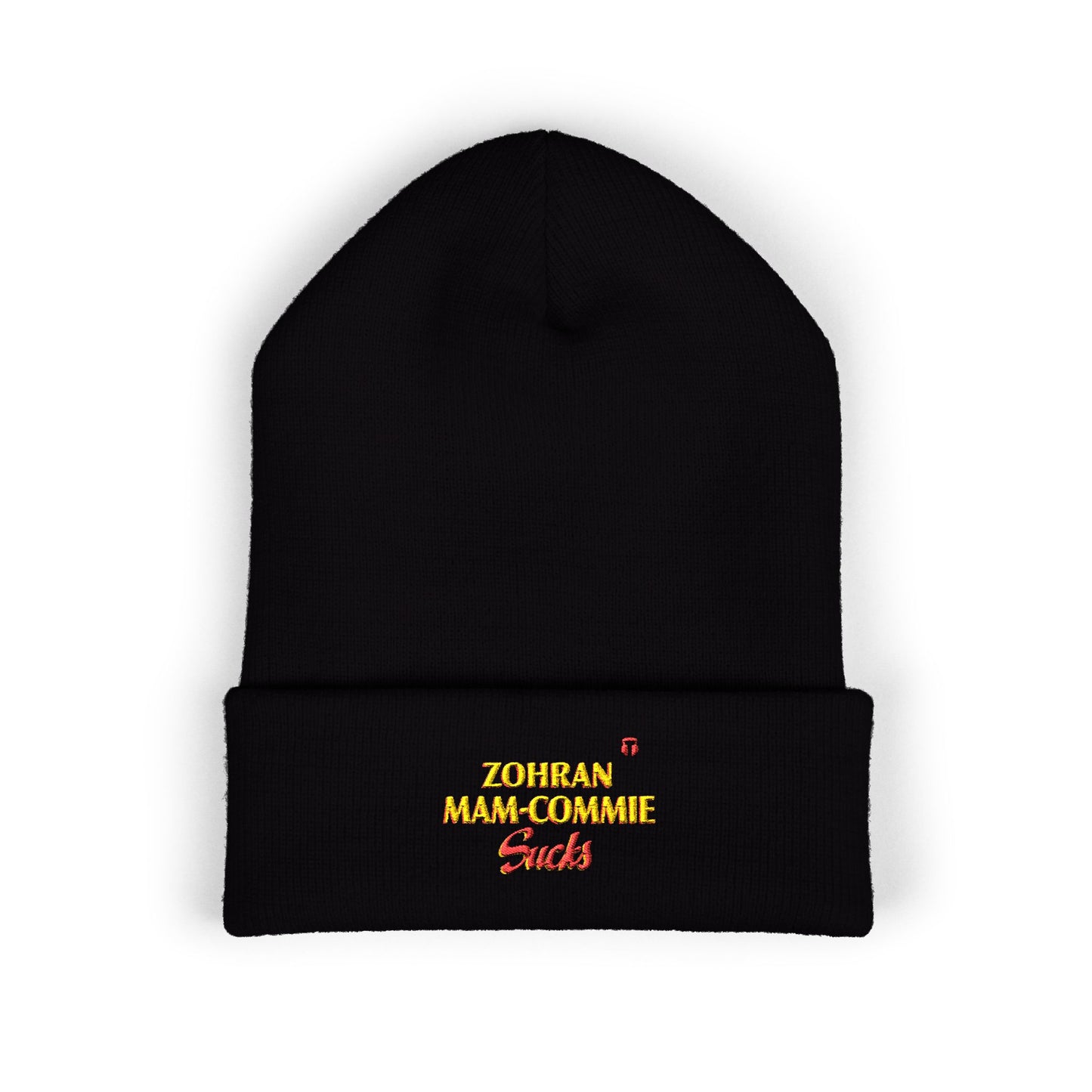 Zohran Mam-Commie Sucks Embroidered Cuffed Beanie