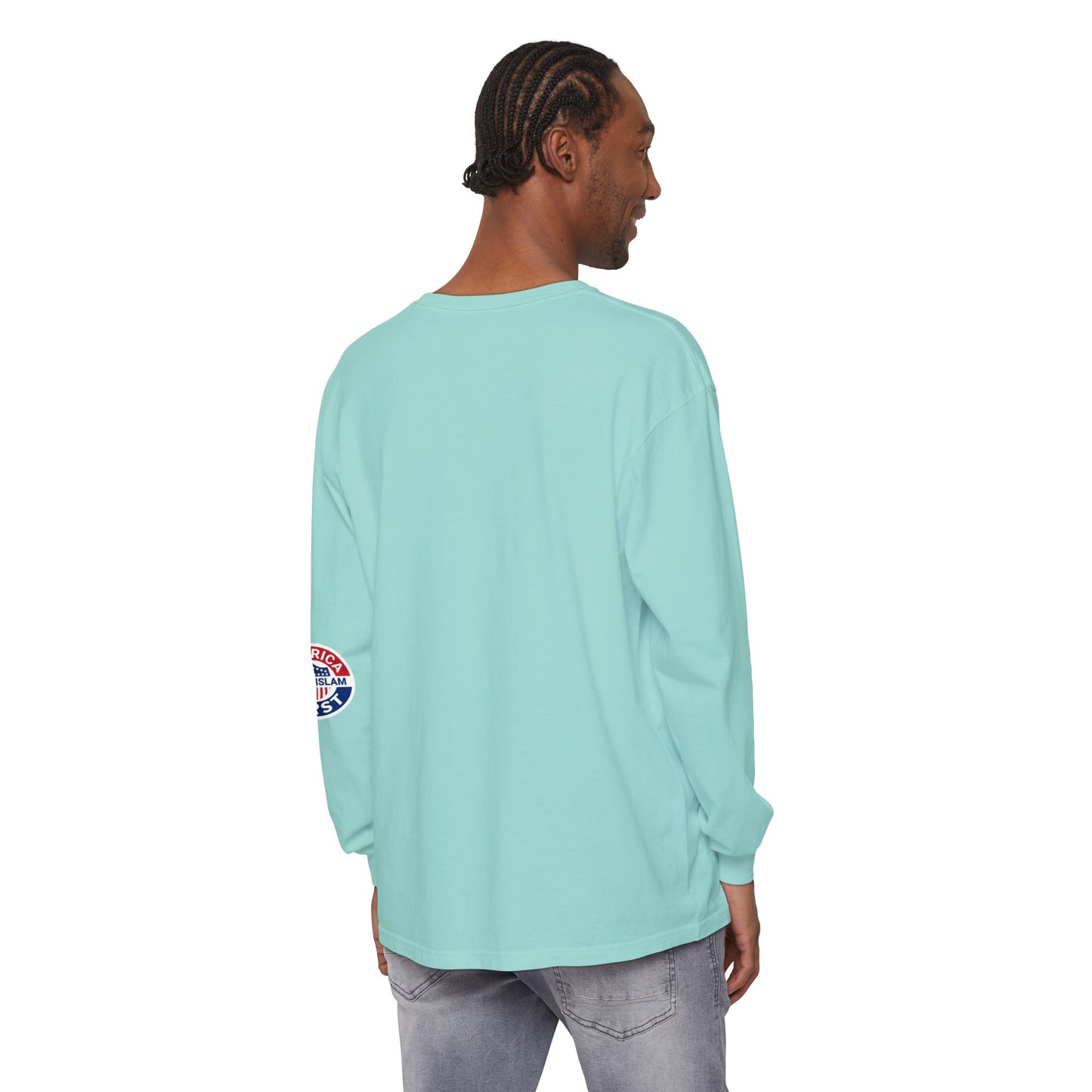 Zohran Mam-Commie Sucks/America First F*CK ISLAM Comfort Color Brand Long Sleeve T-Shirt