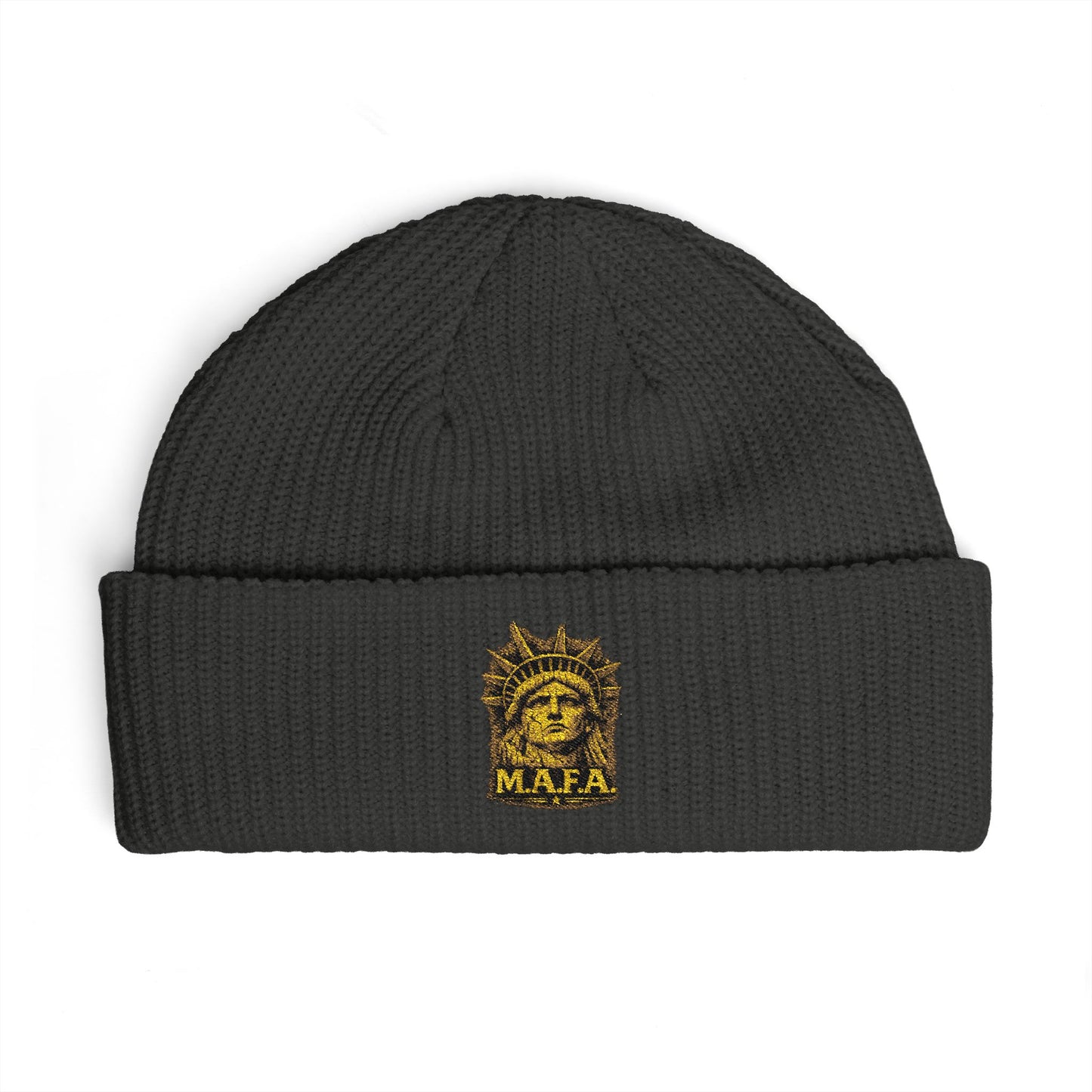 M.A.F.A. "Statue Of Liberty" "Sovereignty Security Prosperity " Embroidered Cuff Beanie