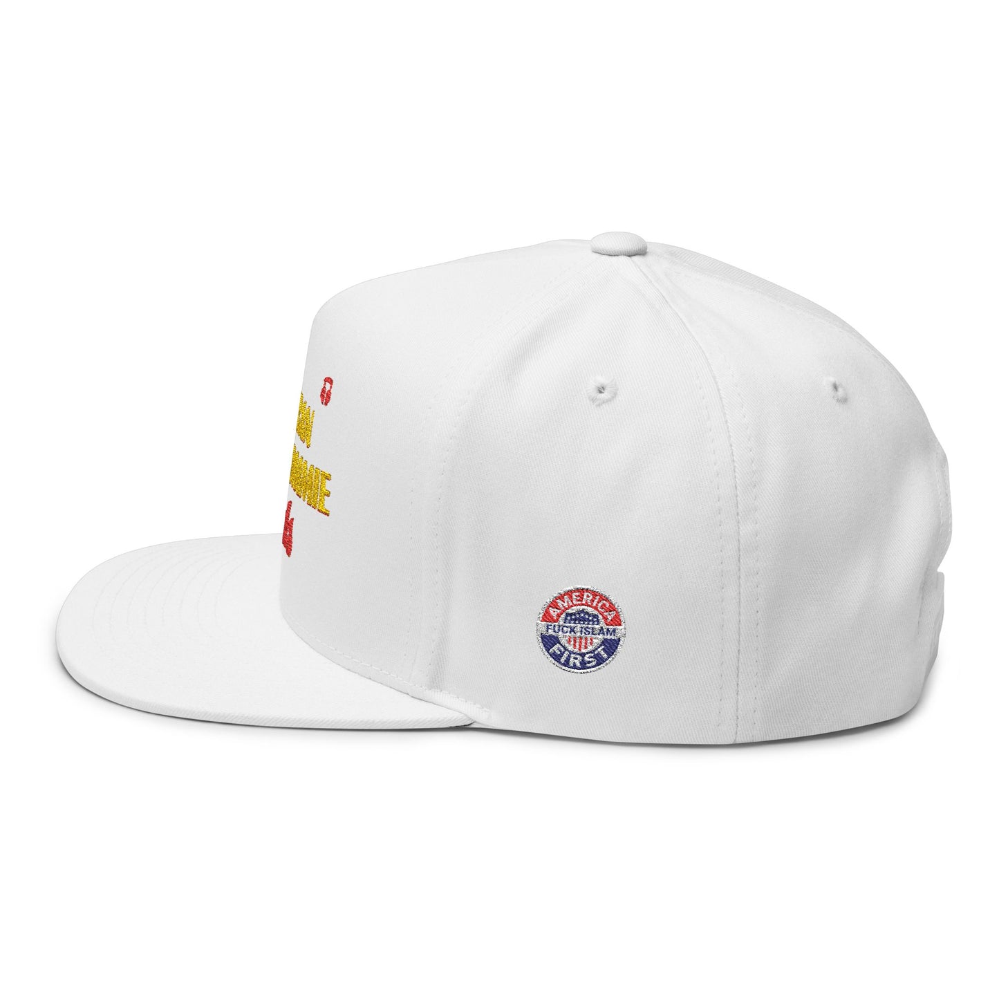 Zohran Mam-Commie Sucks Embroidered Snapback Flat Bill Cap