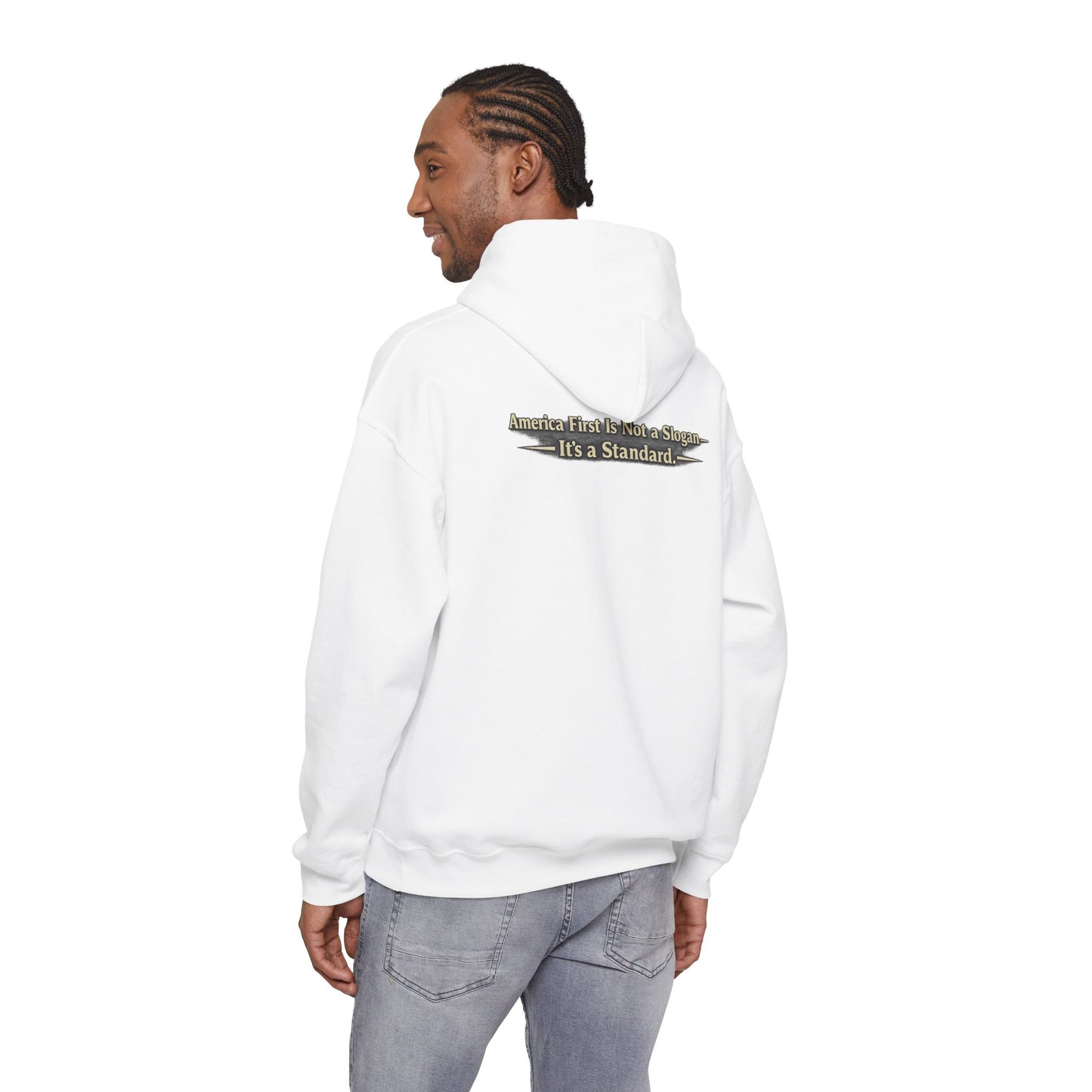 "Make America First Again" America First Is Not A Slogan - It's A Standard Comfort Color Brand Hoodie