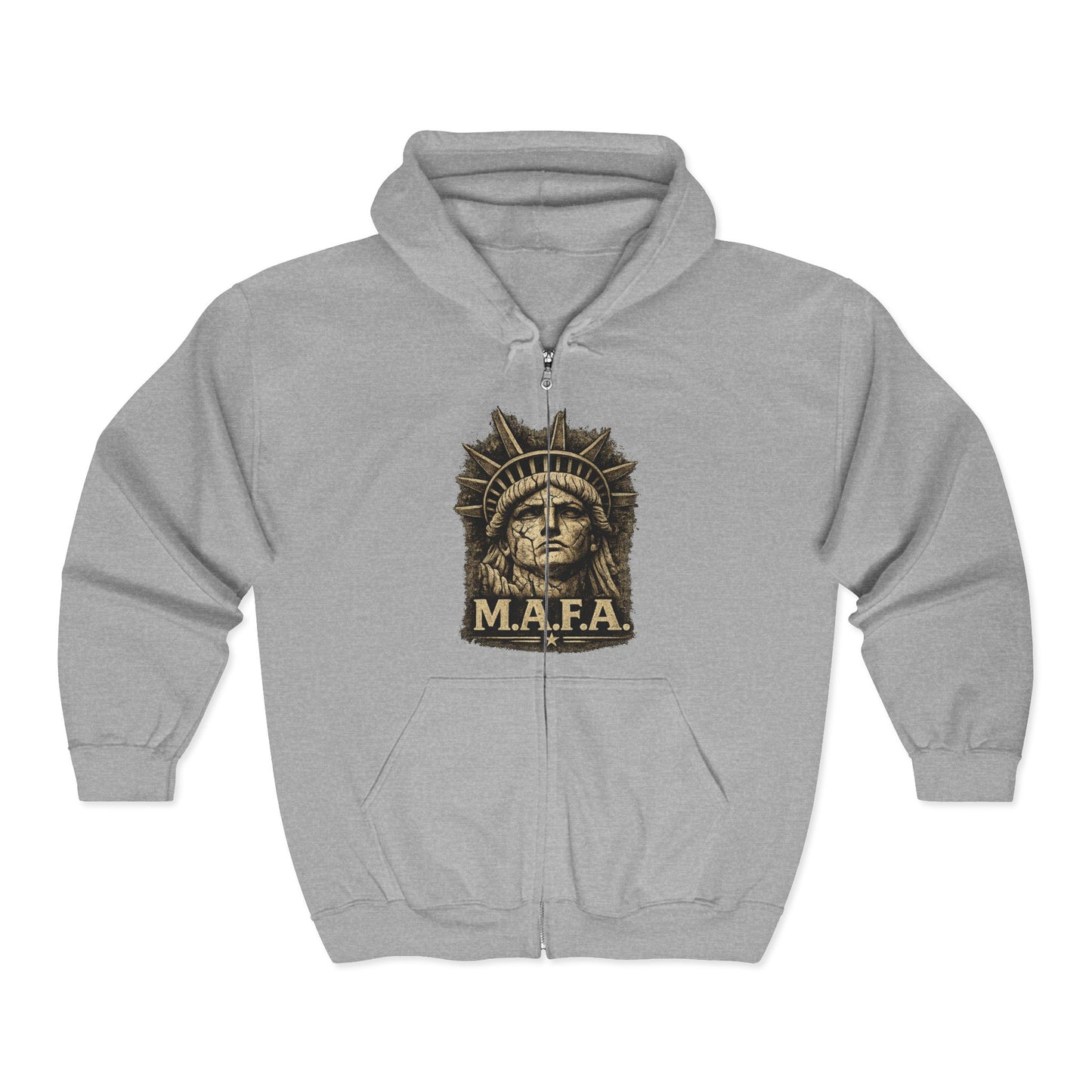 M.A.F.A. "Statue Of Liberty" "Sovereignty Security Prosperity " Zip Hoodie