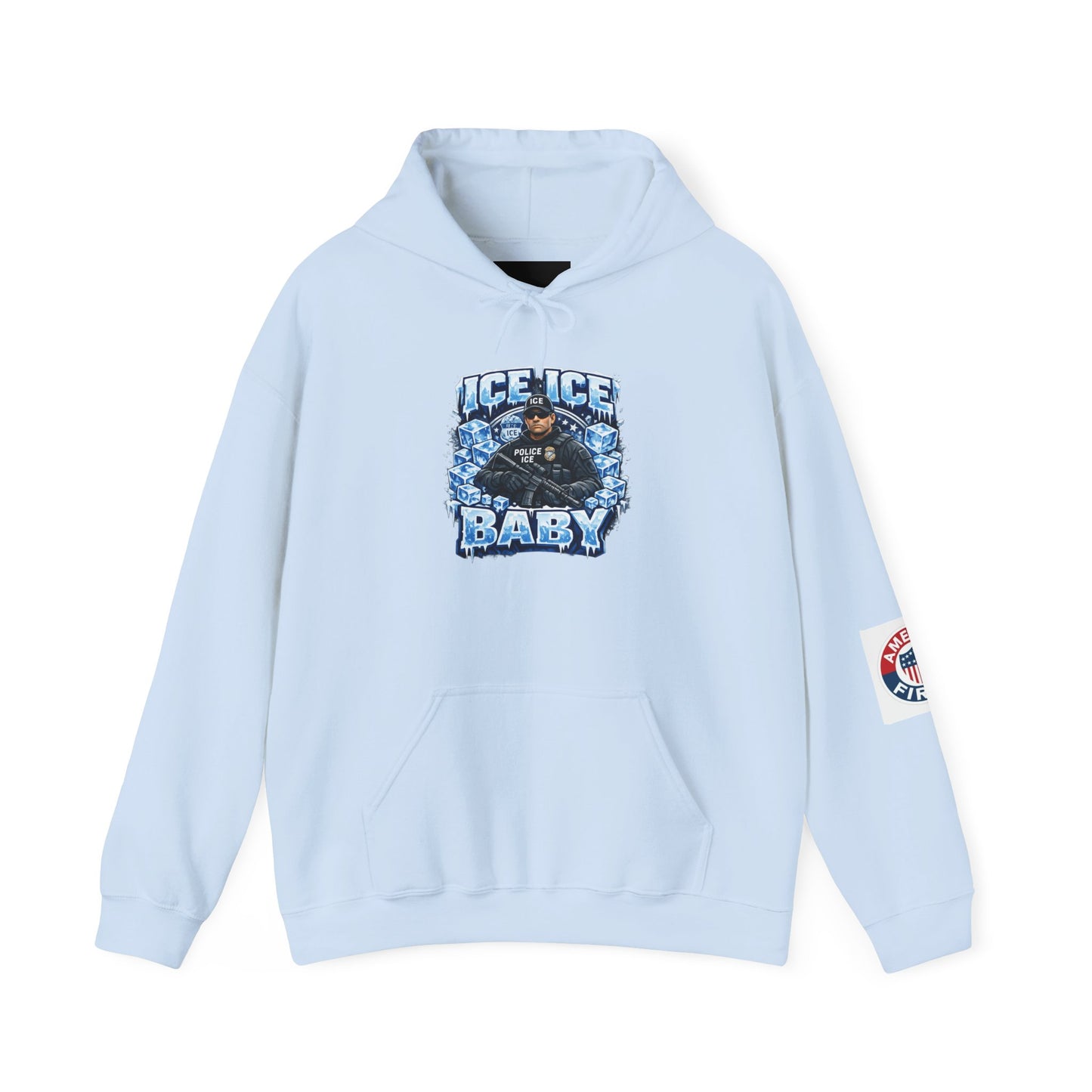 Ice Ice Baby ICE Agent Gildan Brand Hoodie