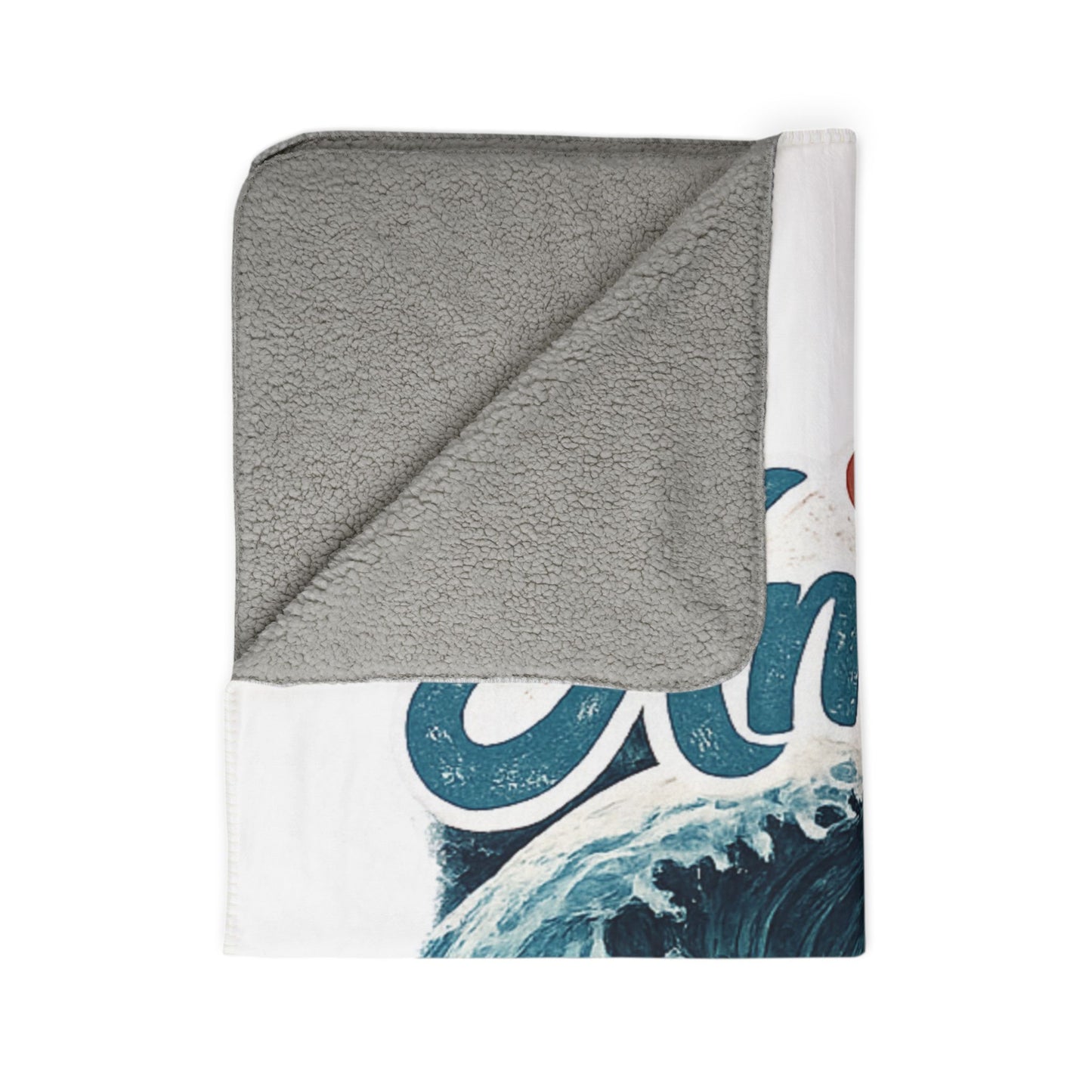 Gulf of America EST. 2025 Waves Fleece Sherpa Blanket