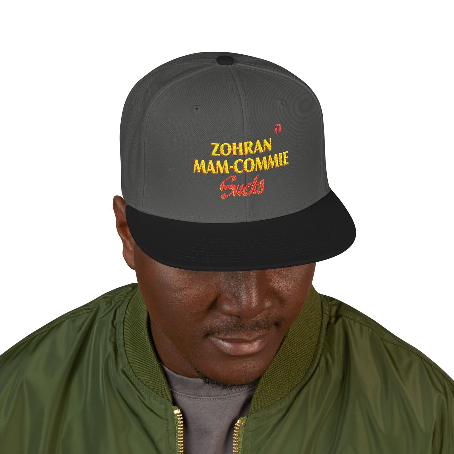 Zohran Mam-Commie Sucks Embroidered Snapback Hat