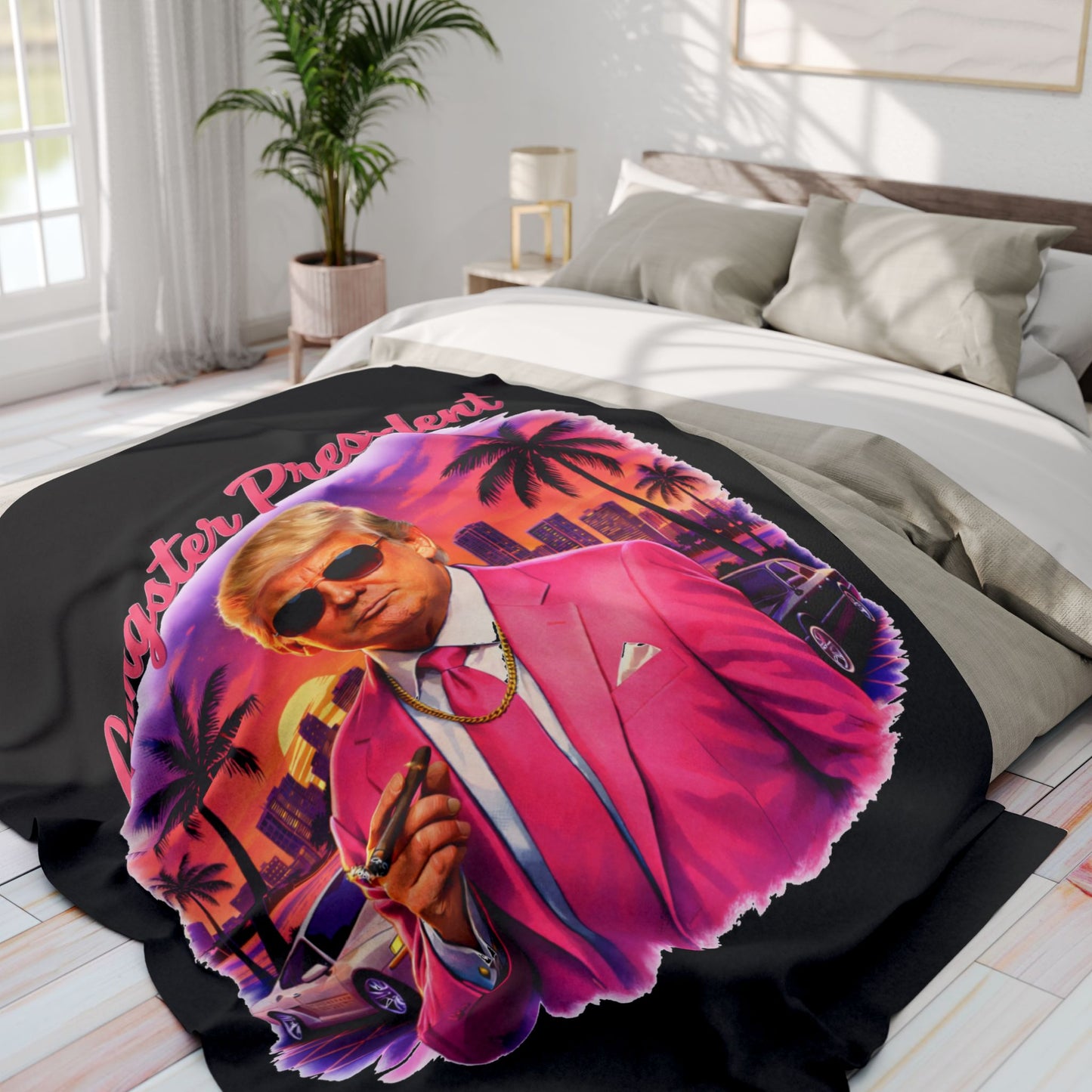 Gangster President Vice City Arctic  Fleece Blanket