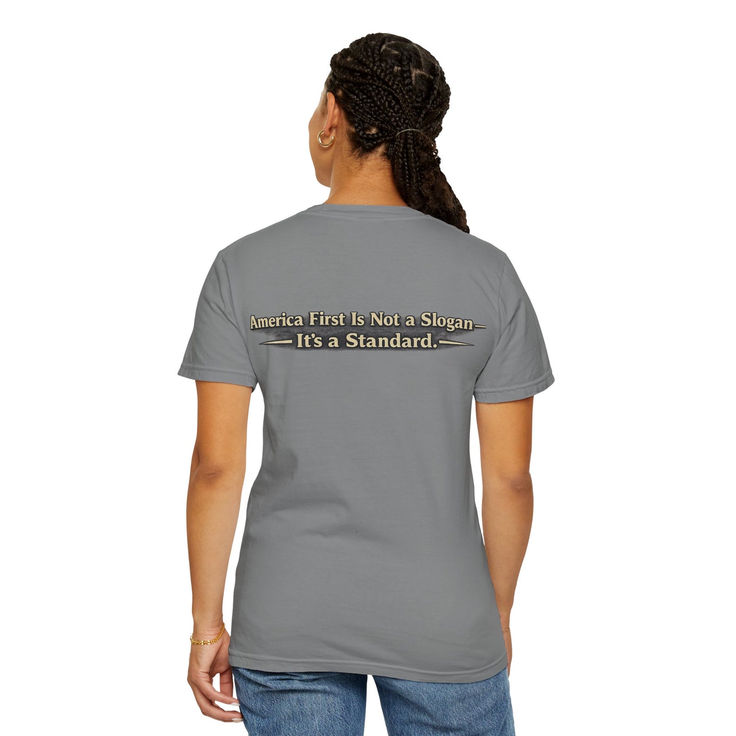 "Make America First Again" Book Merch Comfort Color Brand T-Shirt