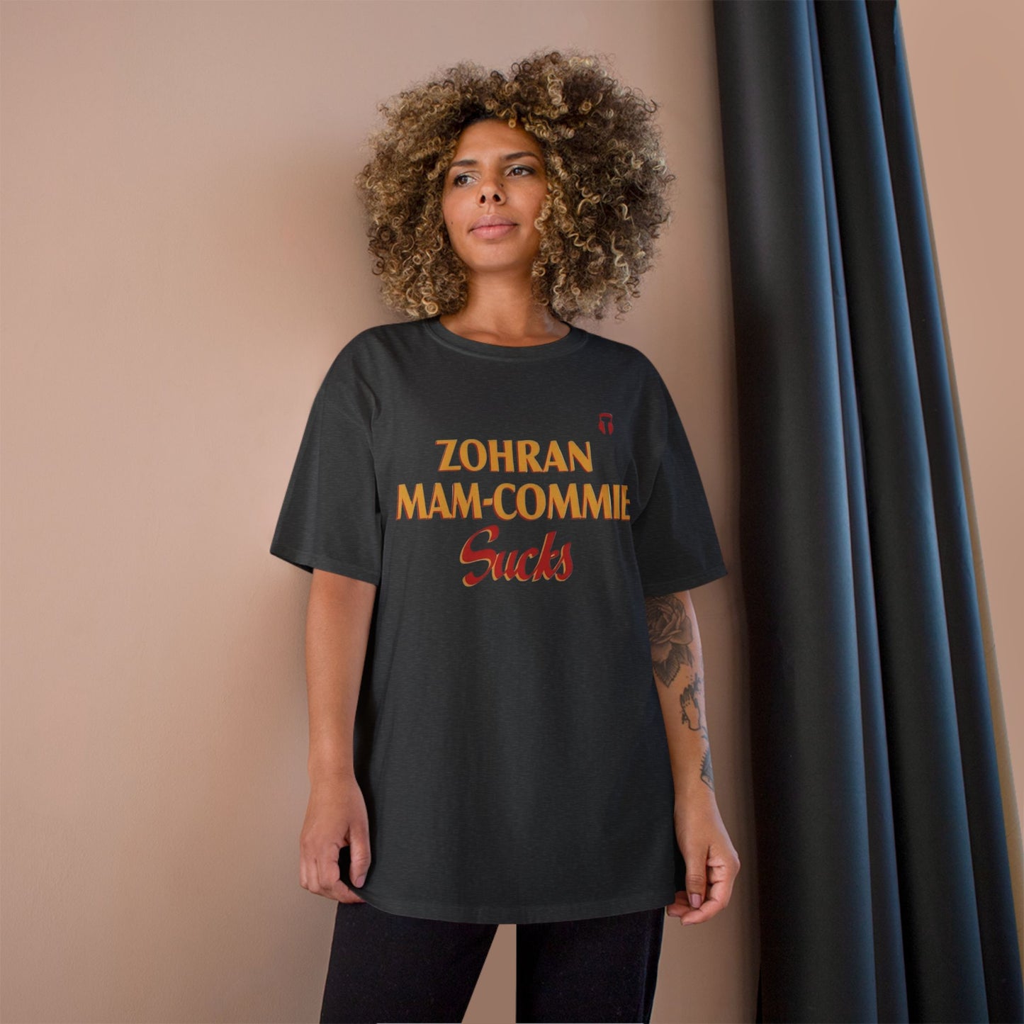 Zohran Mam-Commie Sucks Champion Brand T-Shirt