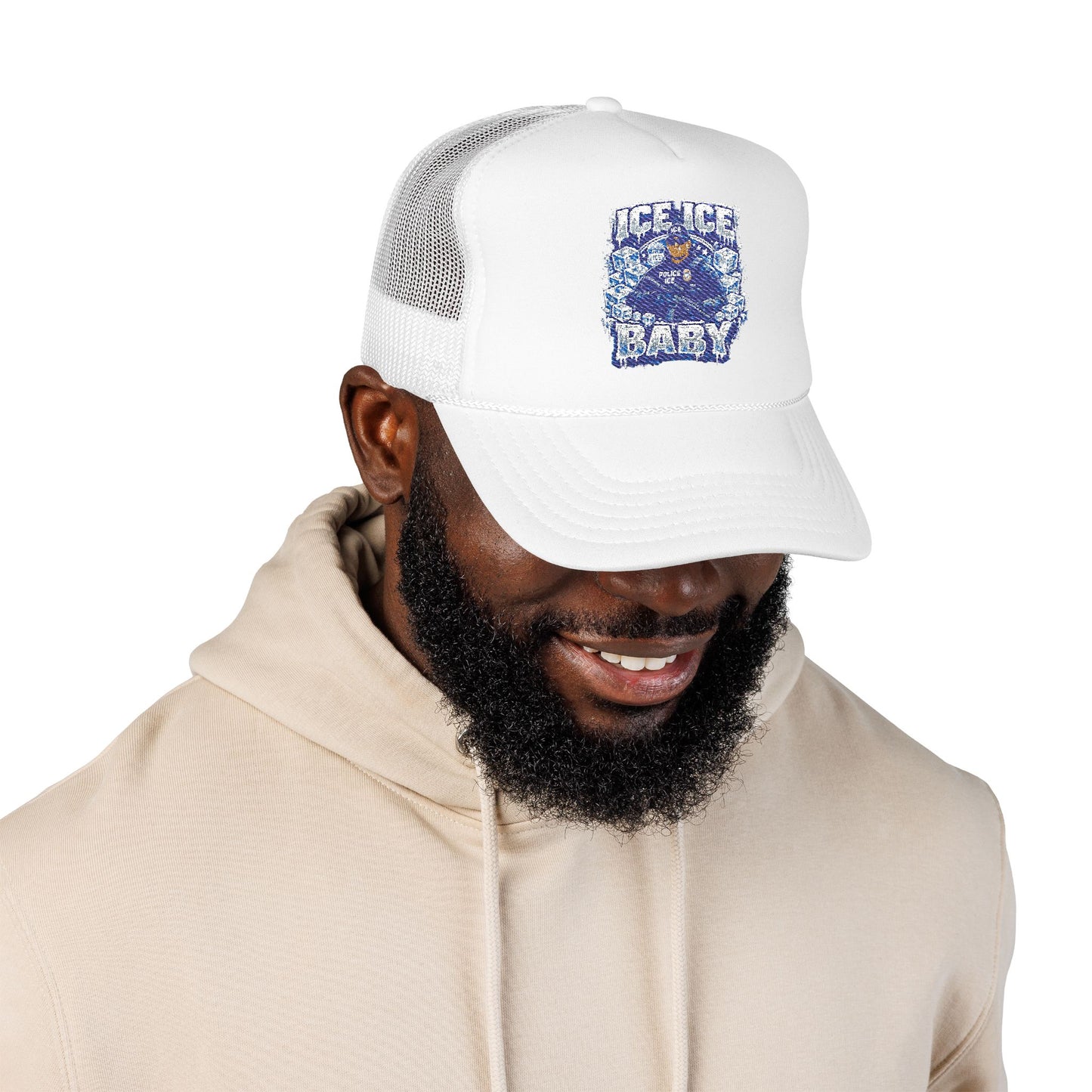 Ice Ice Baby ICE Agent Trucker Hat