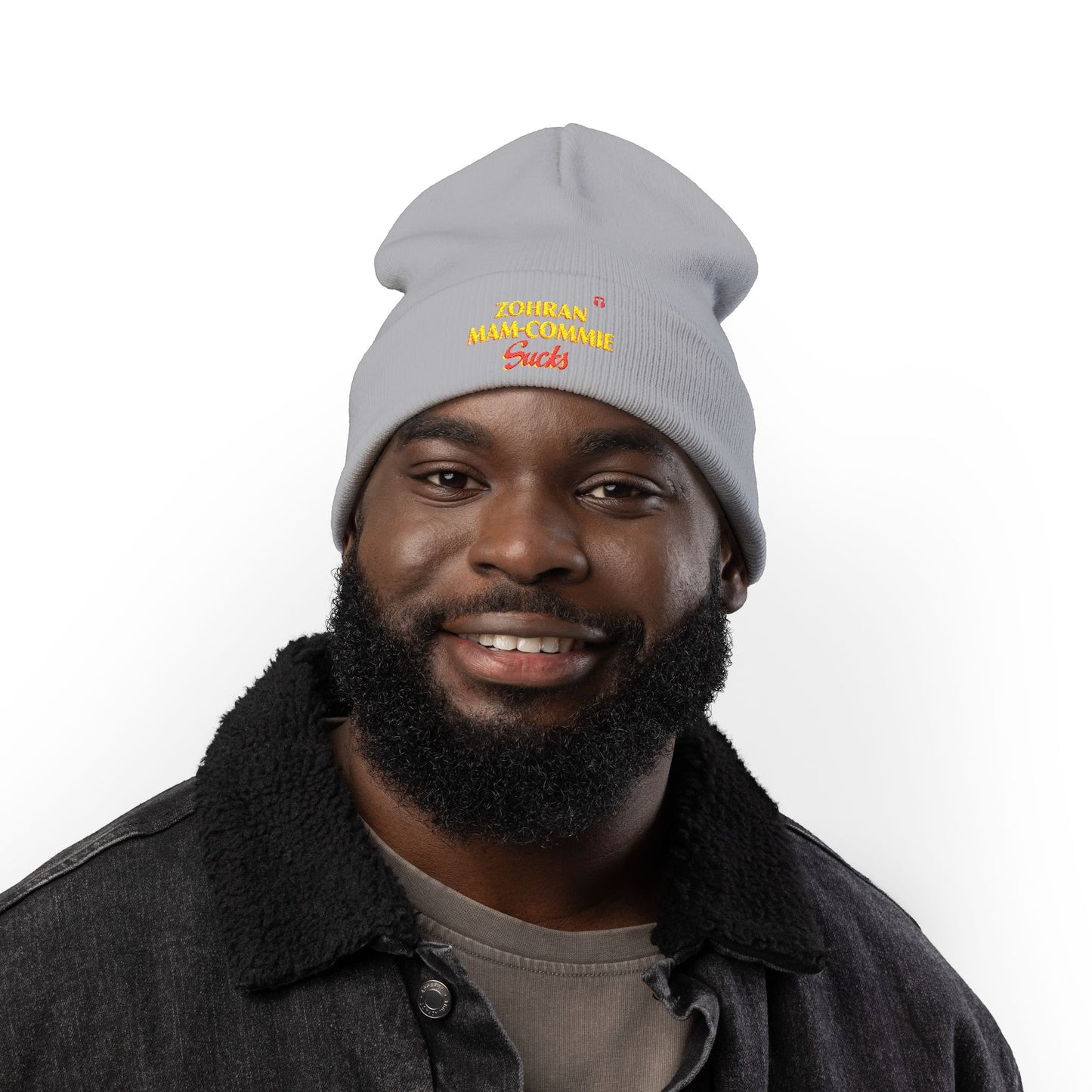 Zohran Mam-Commie Sucks Embroidered Knit Beanie