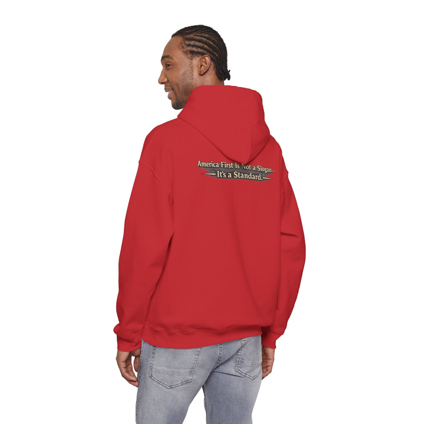 "Make America First Again" America First Is Not A Slogan - It's A Standard Comfort Color Brand Hoodie