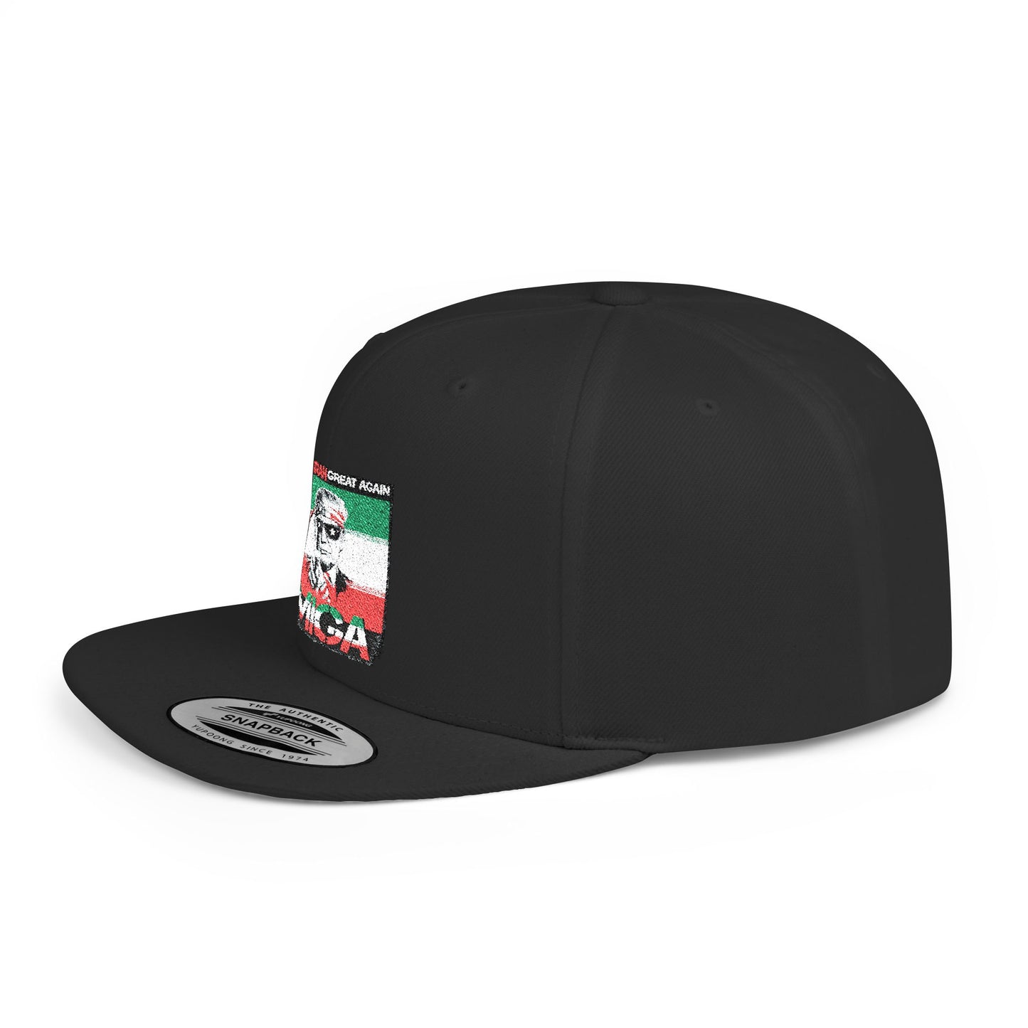 "Make Iran Great Again (MIGA)" Trump Embroidered Snapback Hat