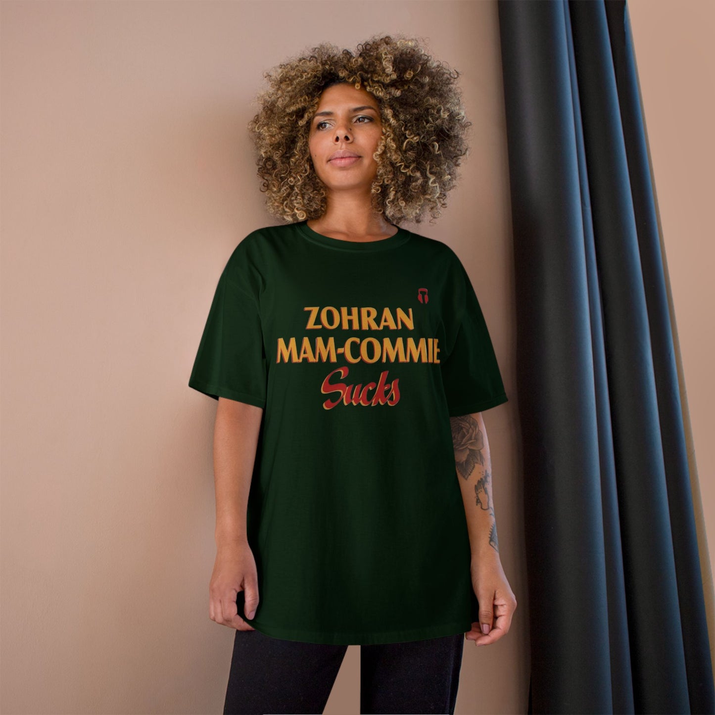 Zohran Mam-Commie Sucks Champion Brand T-Shirt