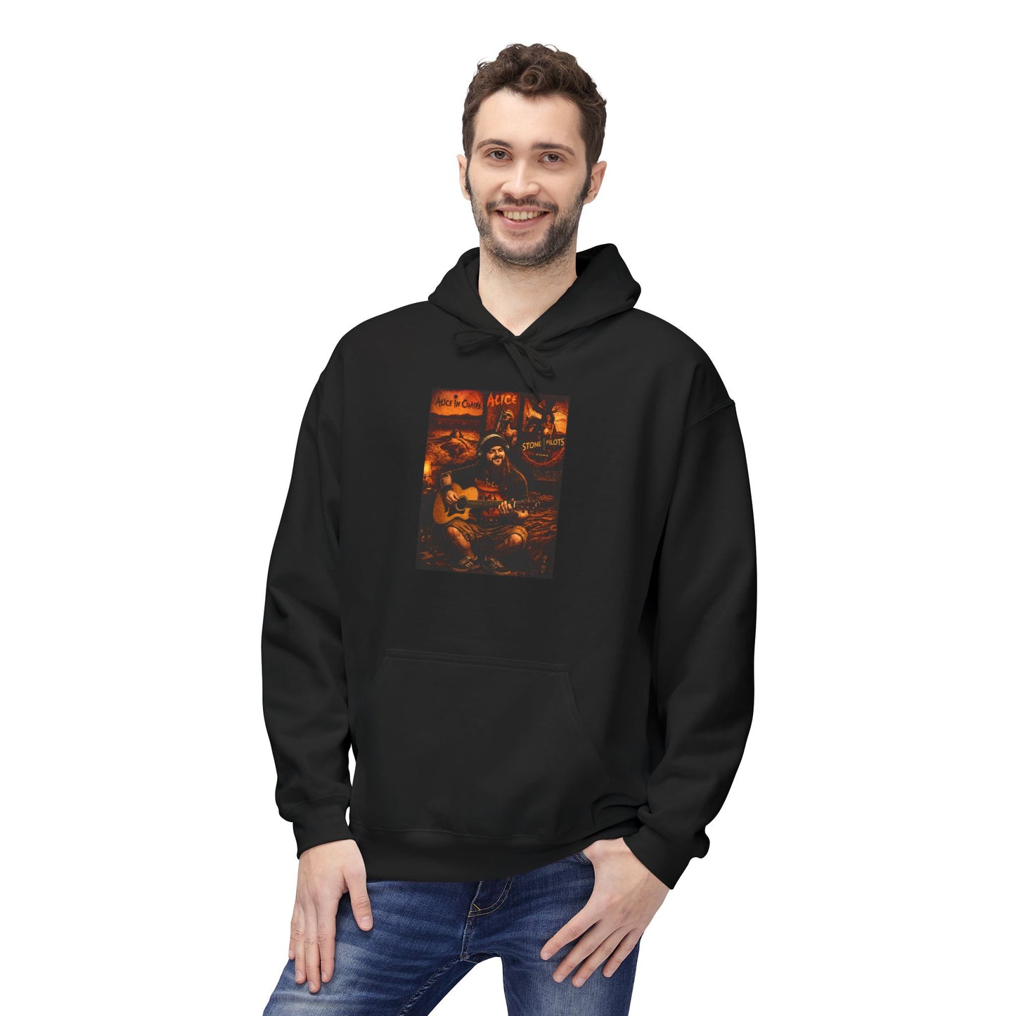 Gronati III 90s Retro Grunge Gildan Brand Hoodie