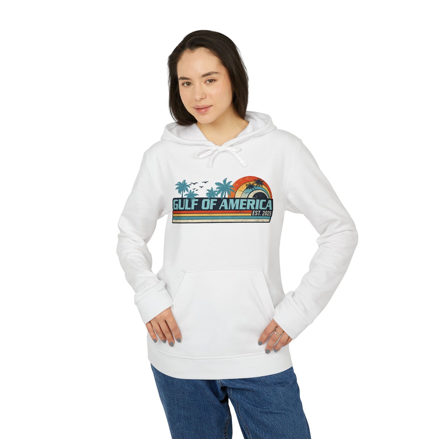 Gulf of America Vintage Adidas Brand Hoodie