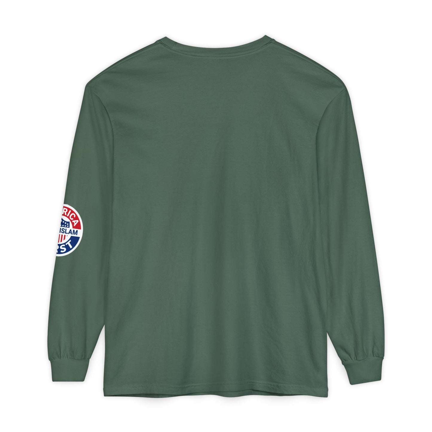Zohran Mam-Commie Sucks/America First F*CK ISLAM Comfort Color Brand Long Sleeve T-Shirt