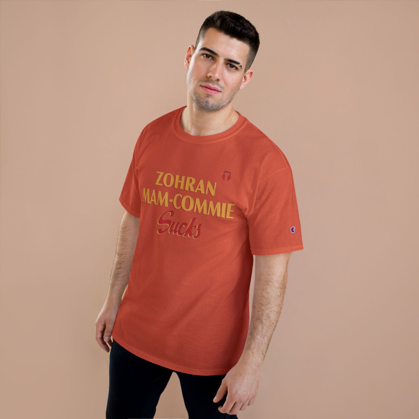 Zohran Mam-Commie Sucks Champion Brand T-Shirt