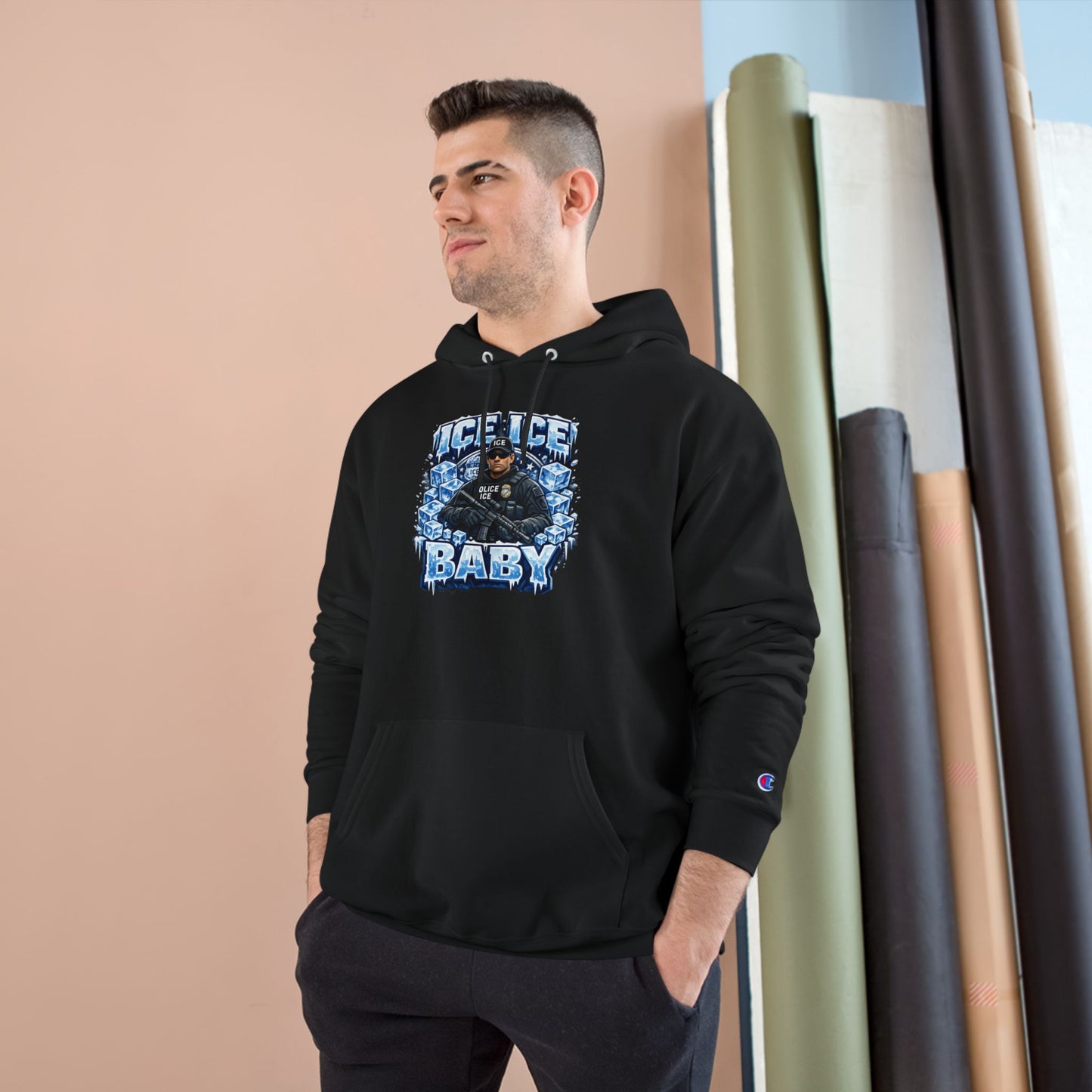 Ice Ice Baby ICE Agent Champion Brand Hoodie