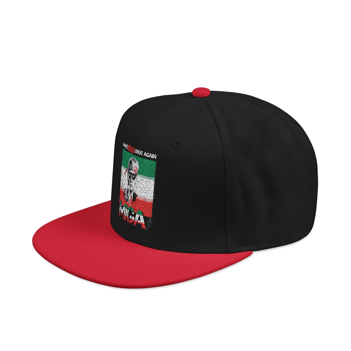 "Make Iran Great Again (MIGA)" Trump Embroidered Snapback Hat