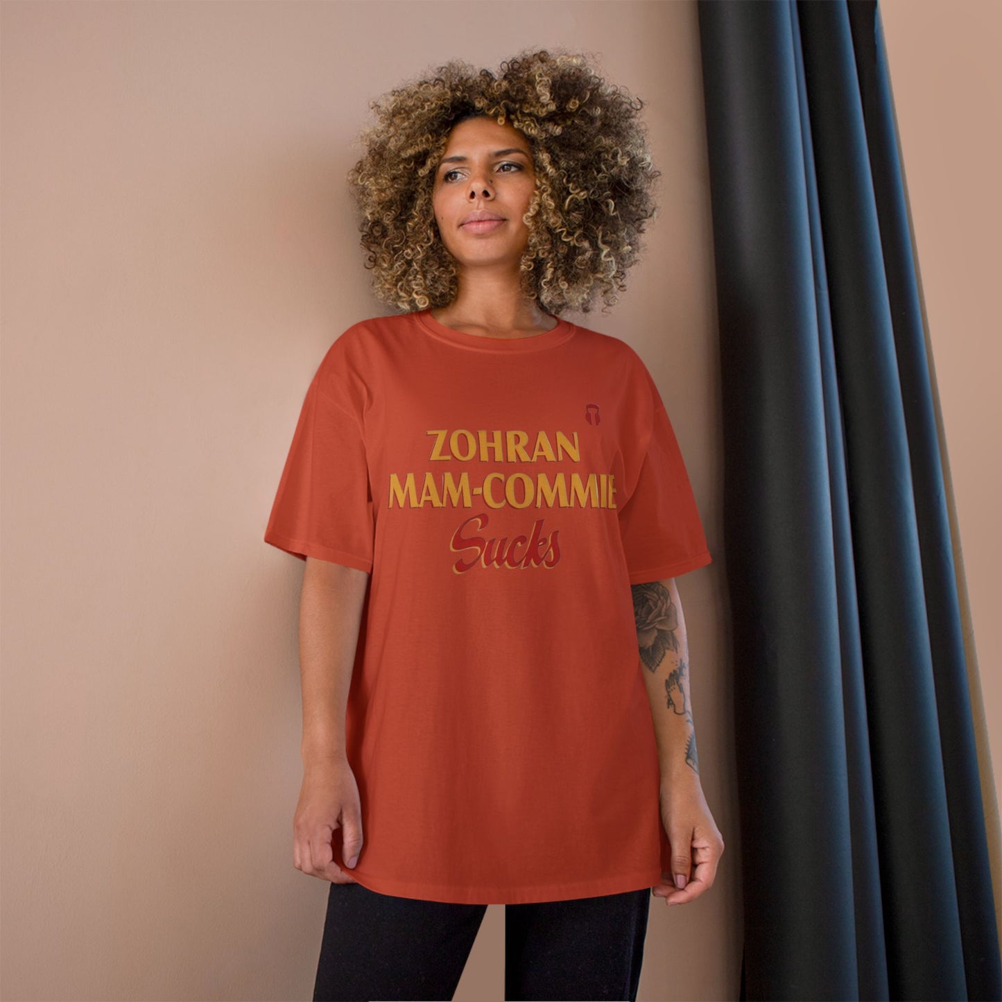 Zohran Mam-Commie Sucks Champion Brand T-Shirt