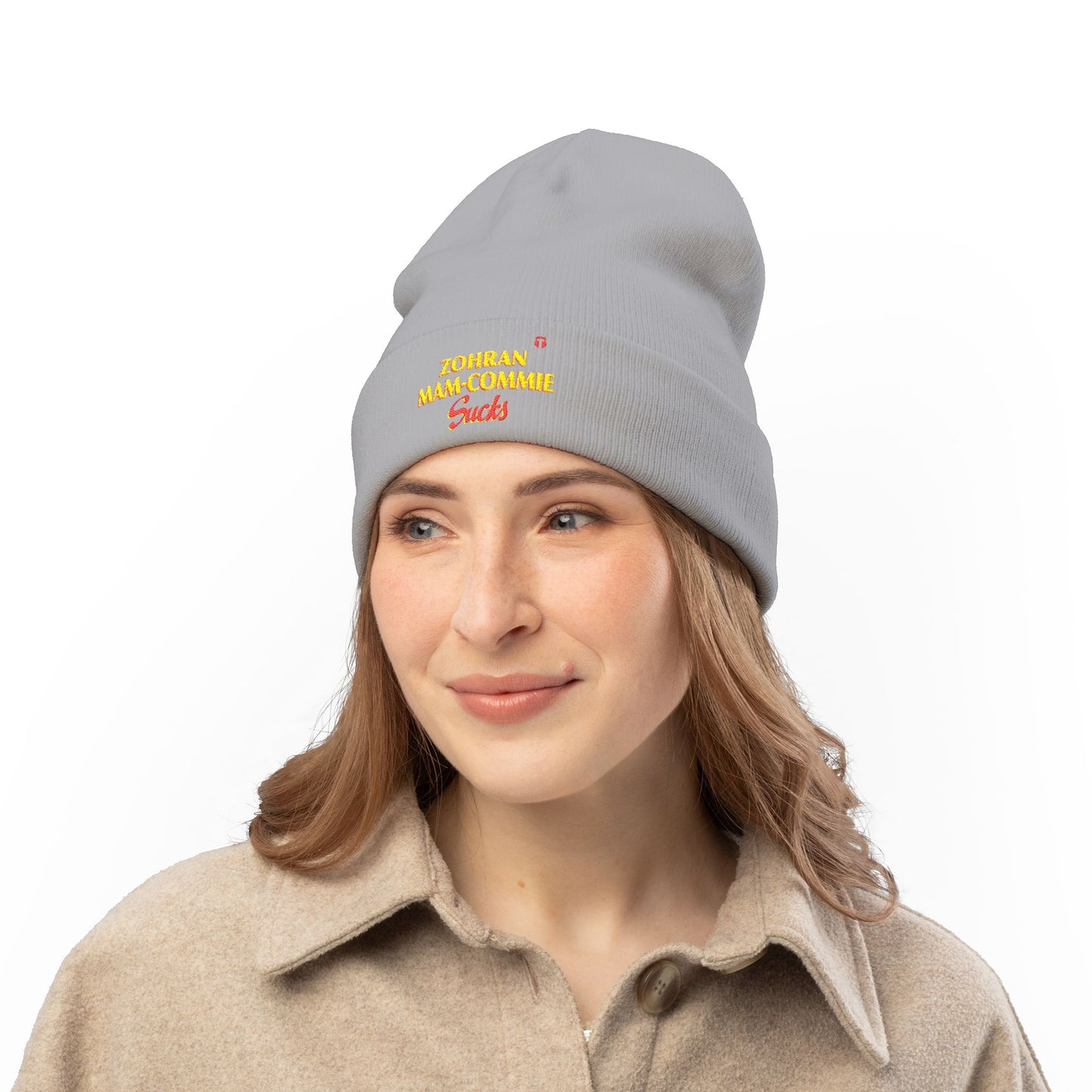 Zohran Mam-Commie Sucks Embroidered Knit Beanie