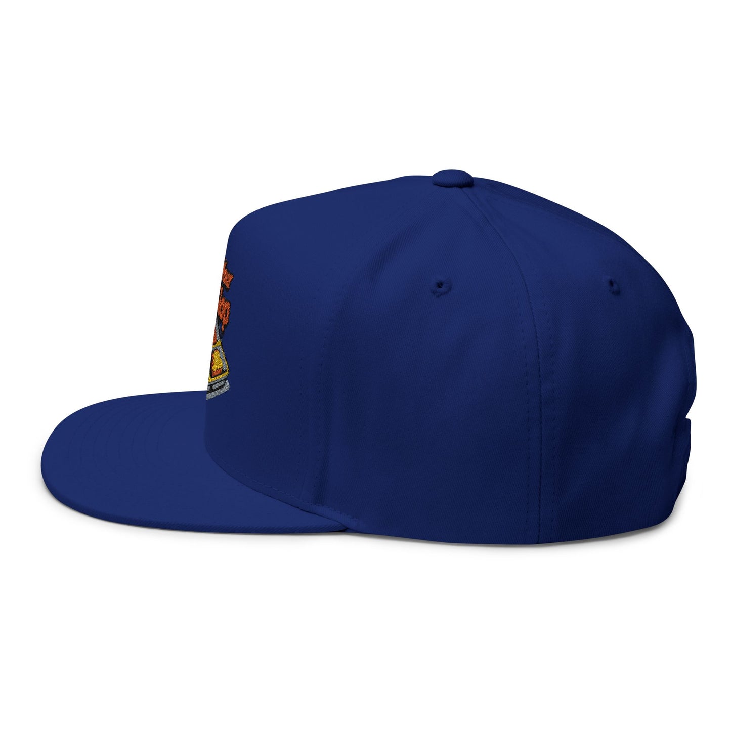Flat Bill Cap - "Here's Your Veg-Stop" Embroidered Foodie Snapback