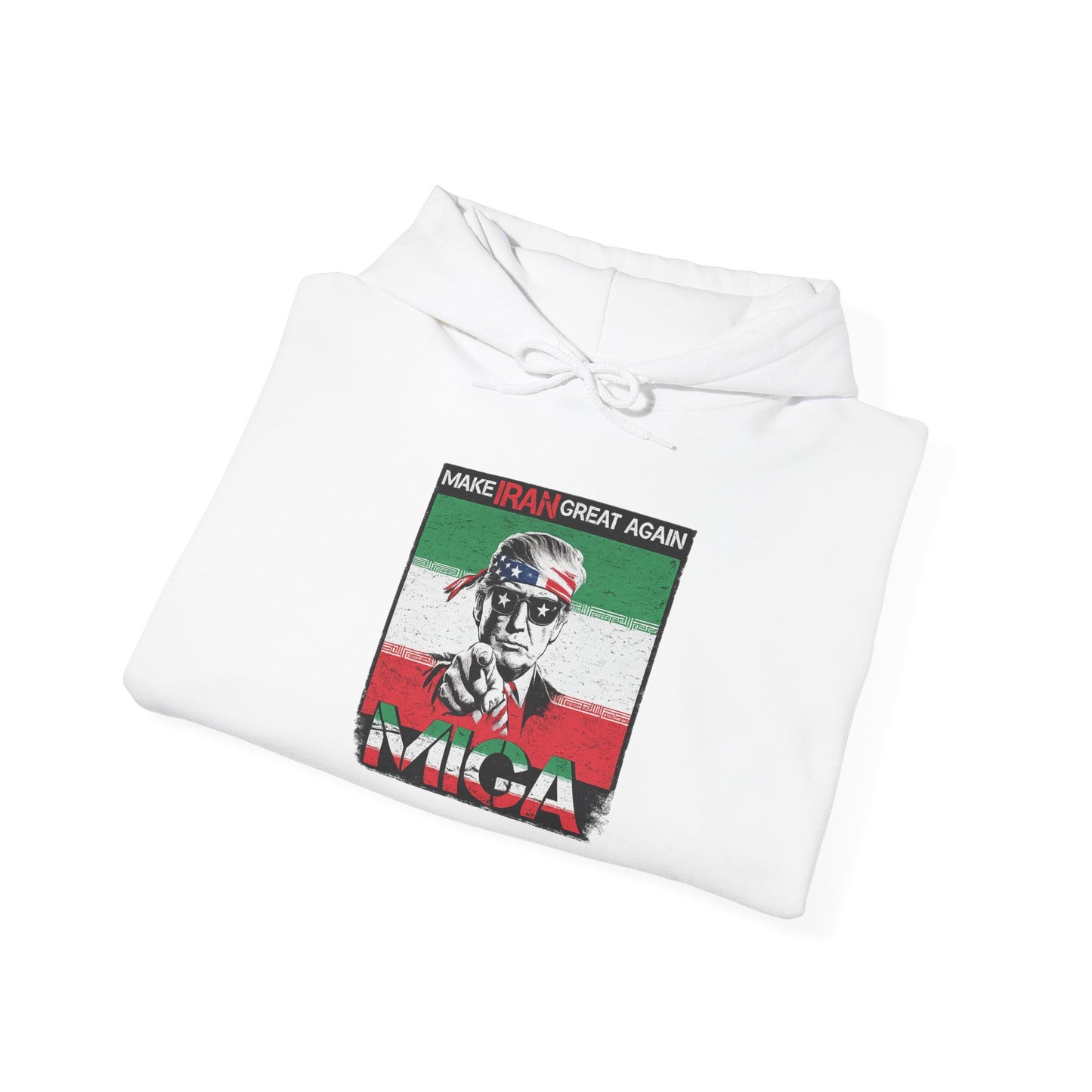 "Make Iran Great Again (MIGA)" Trump Comfort Colors Brand Hoodie