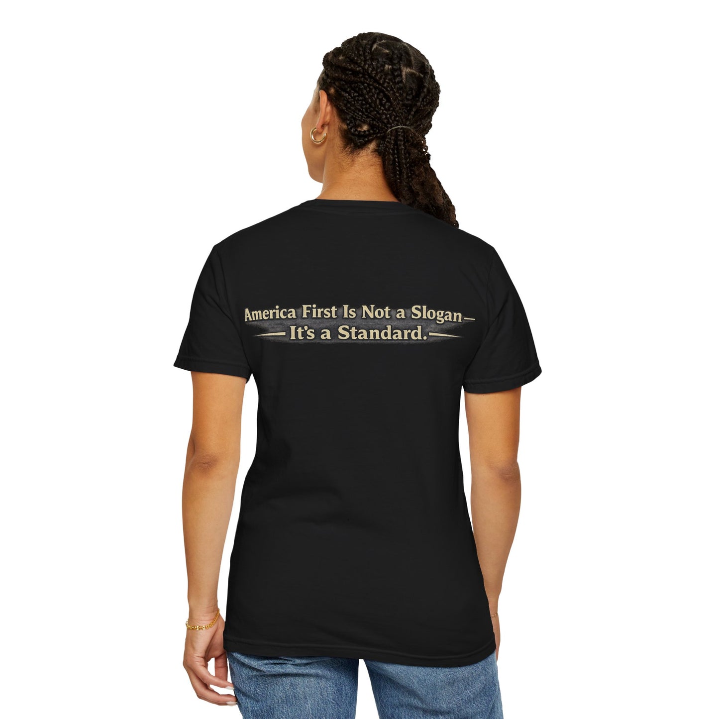 "Make America First Again" Book Merch Comfort Color Brand T-Shirt