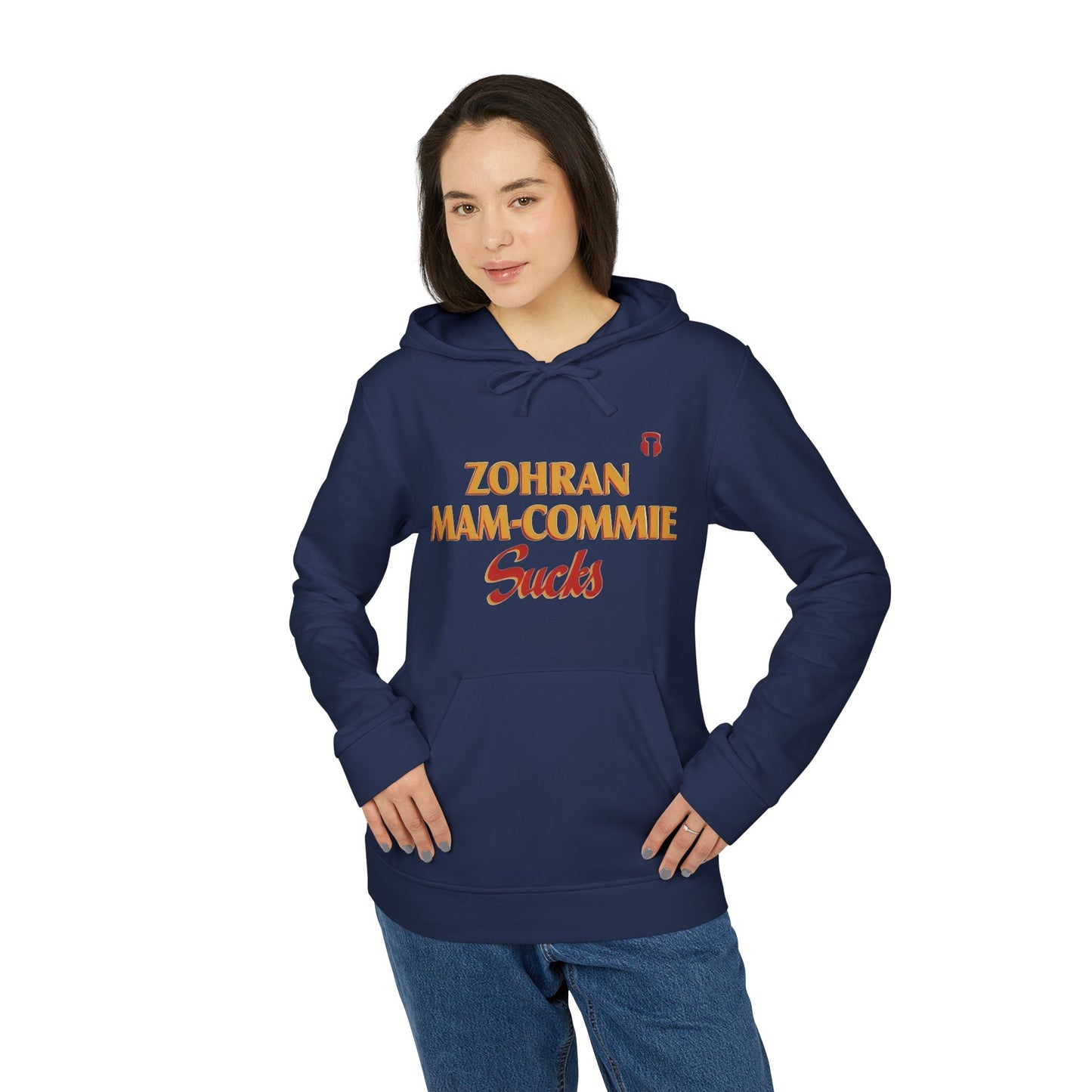 Zohran Mam-Commie Sucks Adidas Brand Hoodie