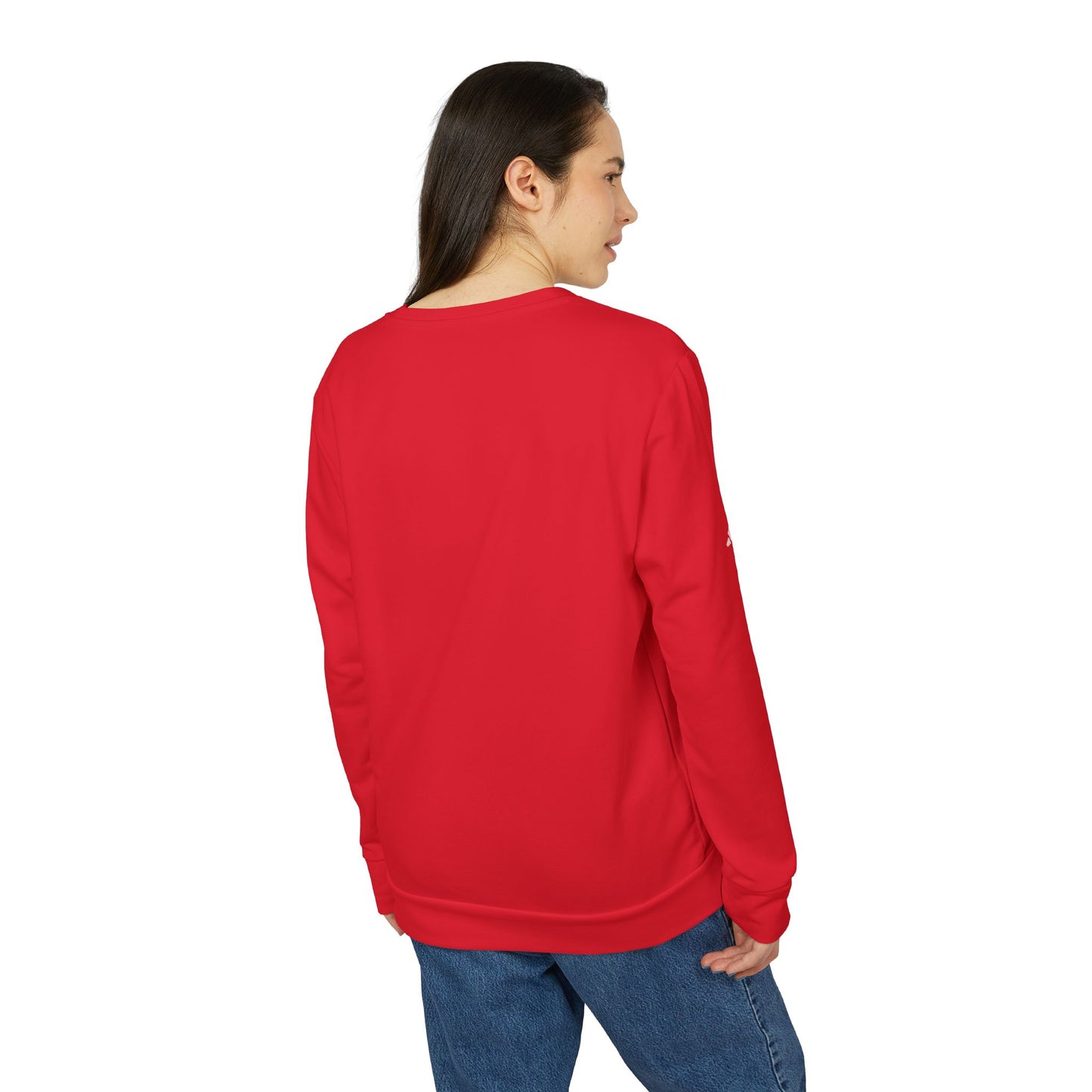 "Quality Learing Center" 1-800-FRAUD Adidas Brand Crewneck Sweatshirt