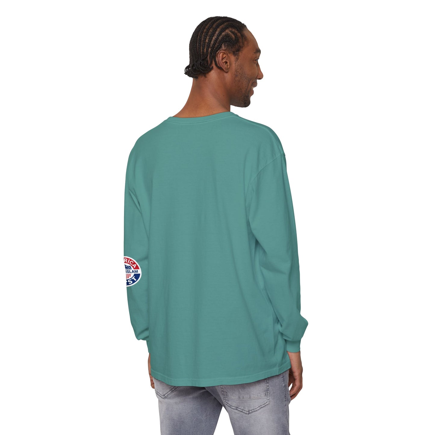 Zohran Mam-Commie Sucks/America First F*CK ISLAM Comfort Color Brand Long Sleeve T-Shirt