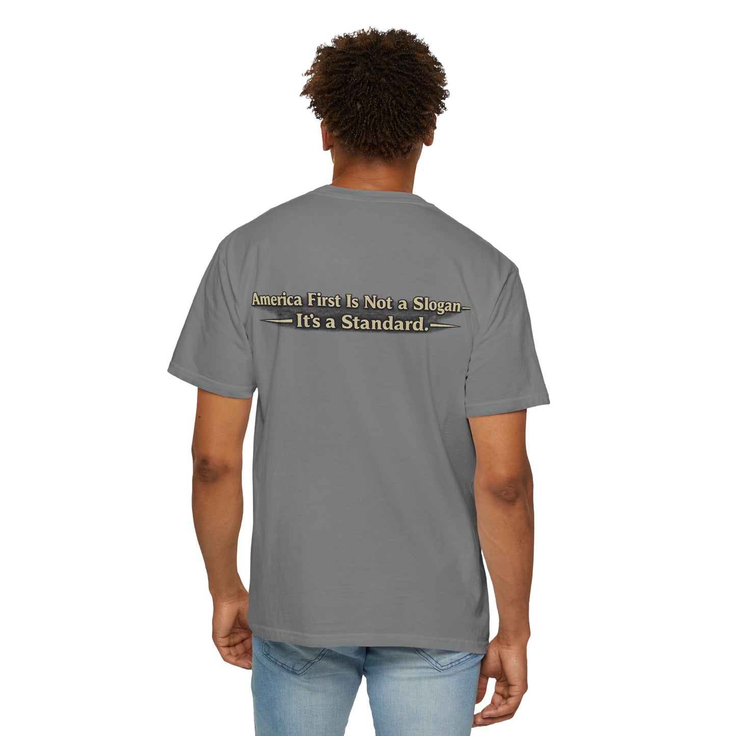 "Make America First Again" Book Merch Comfort Color Brand T-Shirt