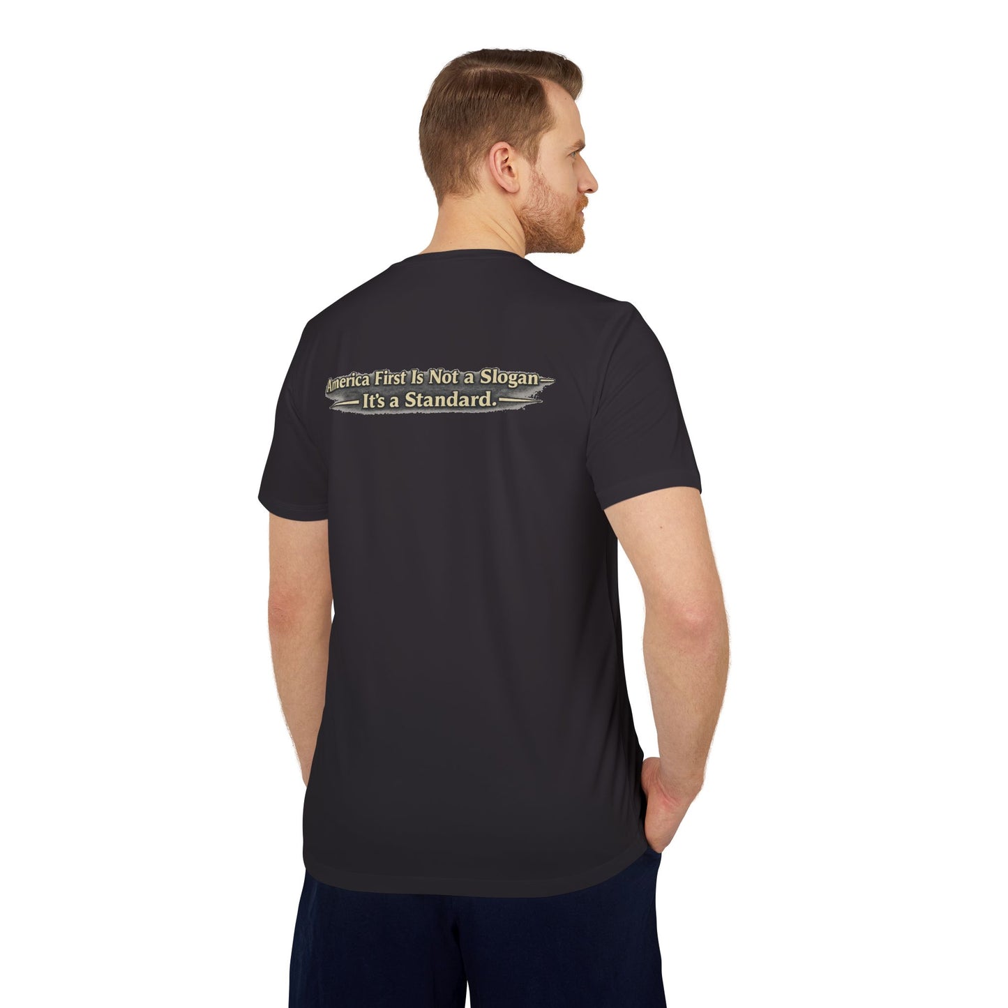 "Make America First Again" Book Merch Adidas Brand T-Shirt