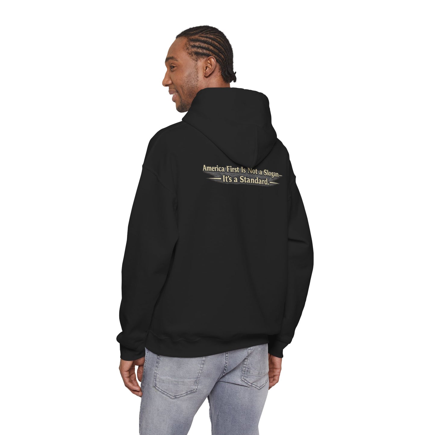 "Make America First Again" America First Is Not A Slogan - It's A Standard Comfort Color Brand Hoodie