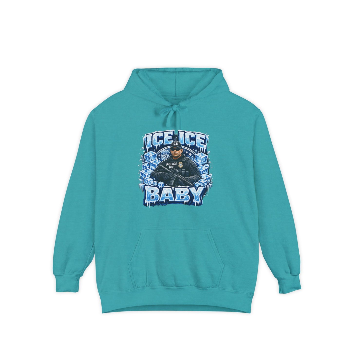 Ice Ice Baby ICE Agent Comfort Color Brand Hoodie