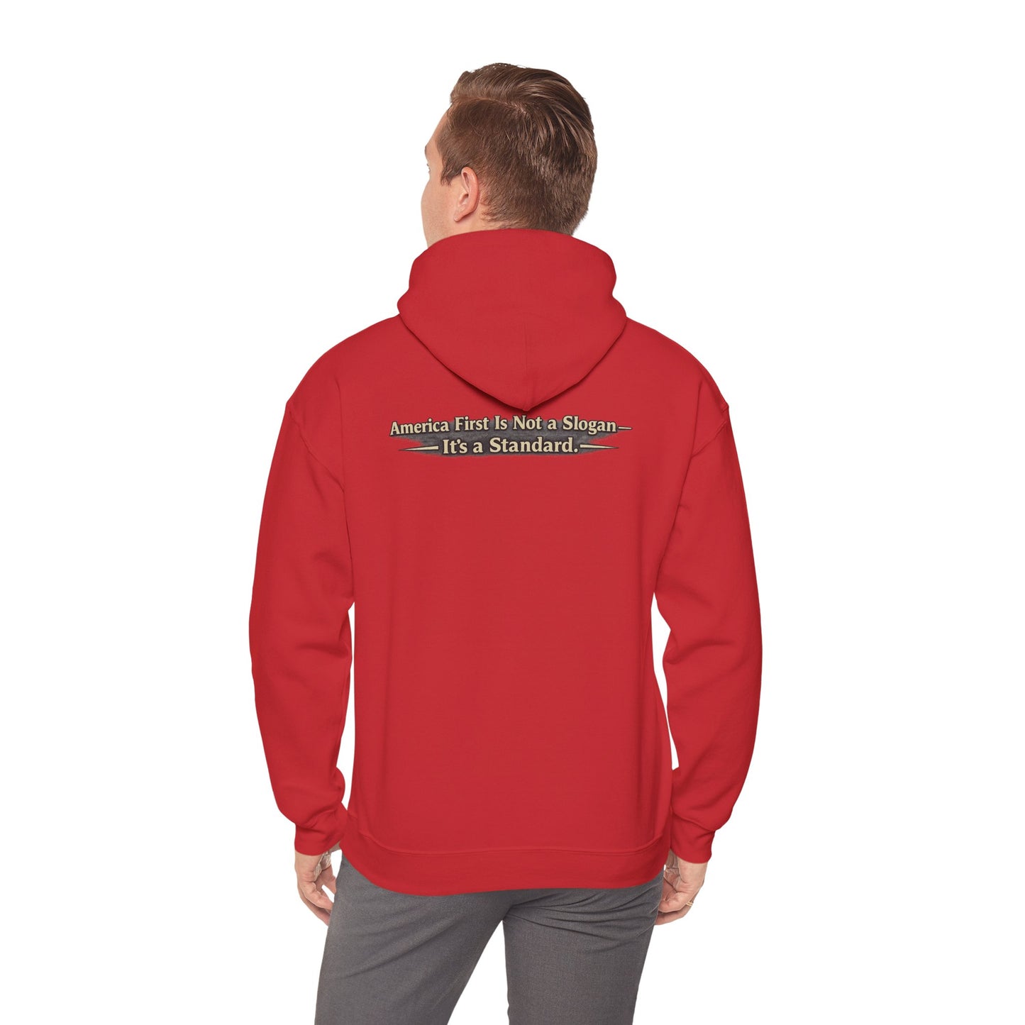 "Make America First Again" America First Is Not A Slogan - It's A Standard Comfort Color Brand Hoodie