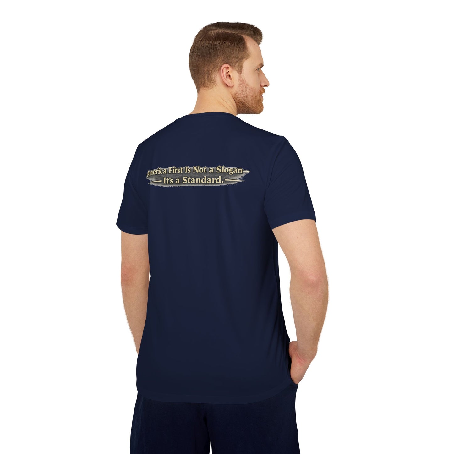 "Make America First Again" Book Merch Adidas Brand T-Shirt