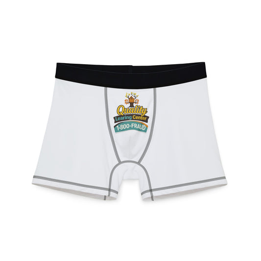 "Quality Learing Center" 1-800-FRAUD Novelty Men's Boxers