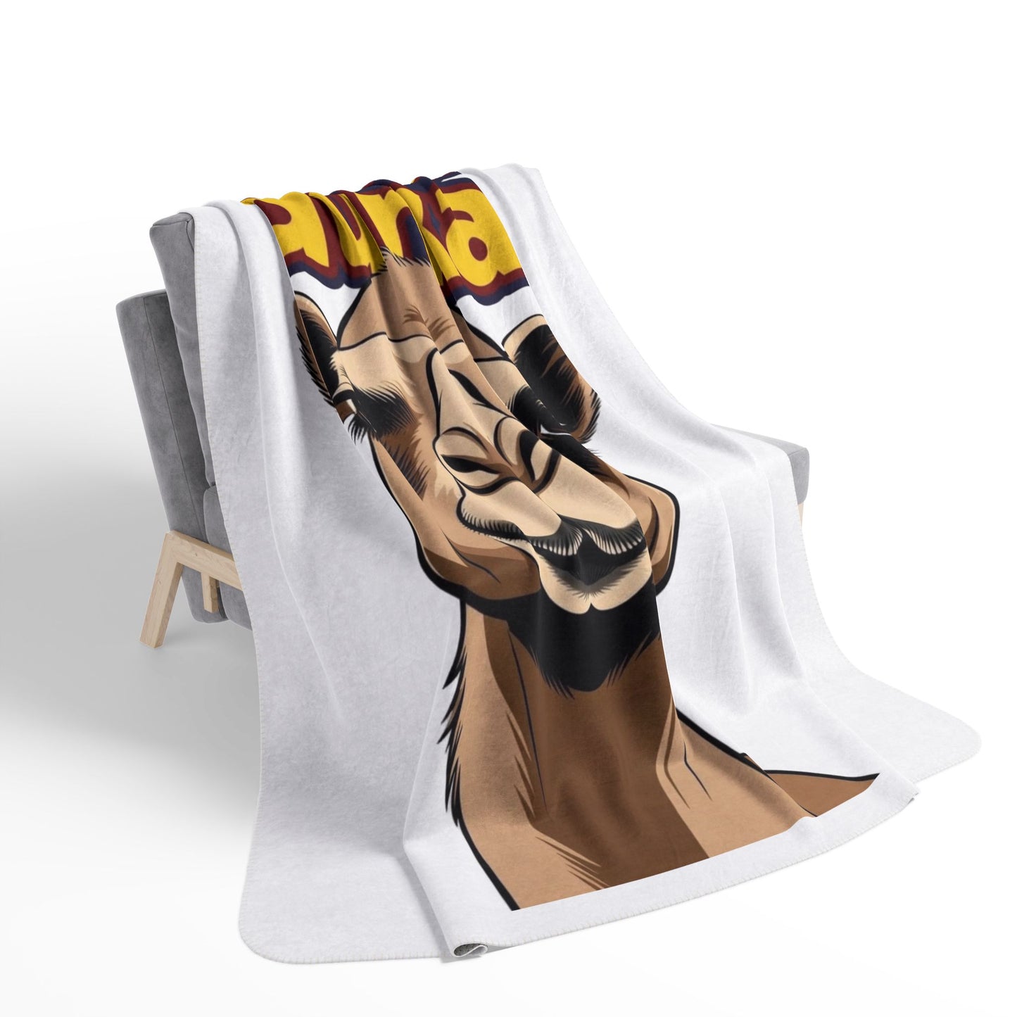 "Durka Durka" Camel Fleece Sherpa Blanket