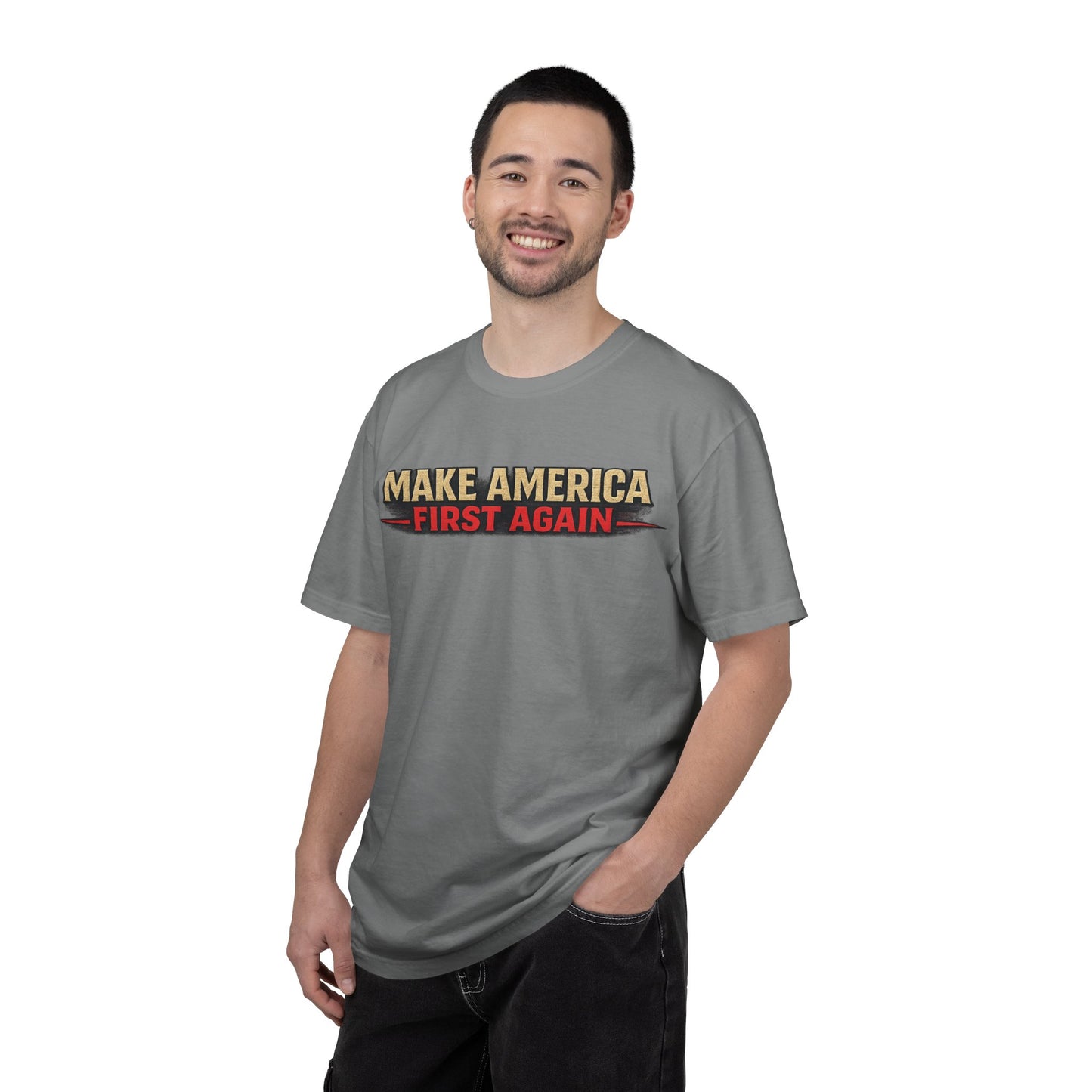 "Make America First Again" Book Merch Comfort Color Brand T-Shirt