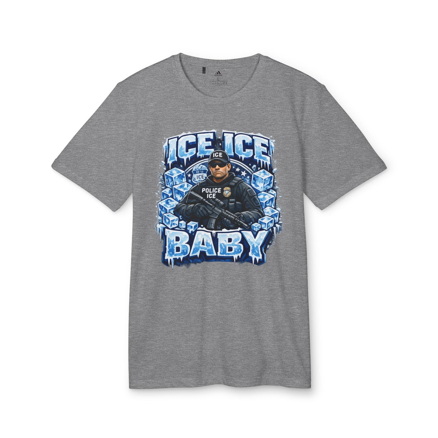Ice Ice Baby ICE Agent Adidas Brand T-Shirt